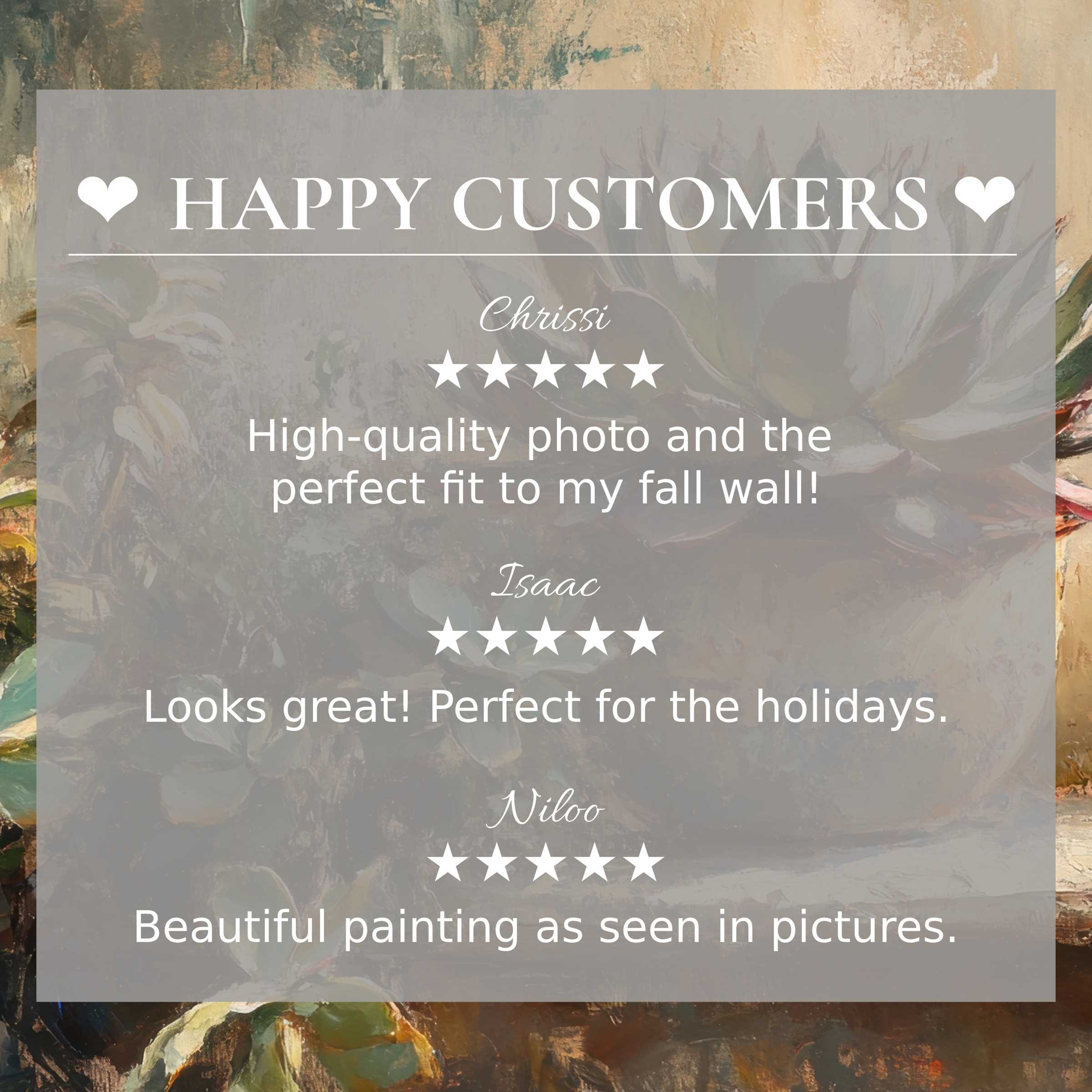 Botanical art for Frame TV with abstract floral hues, happy customer reviews enhance trust and elegant home style appeal