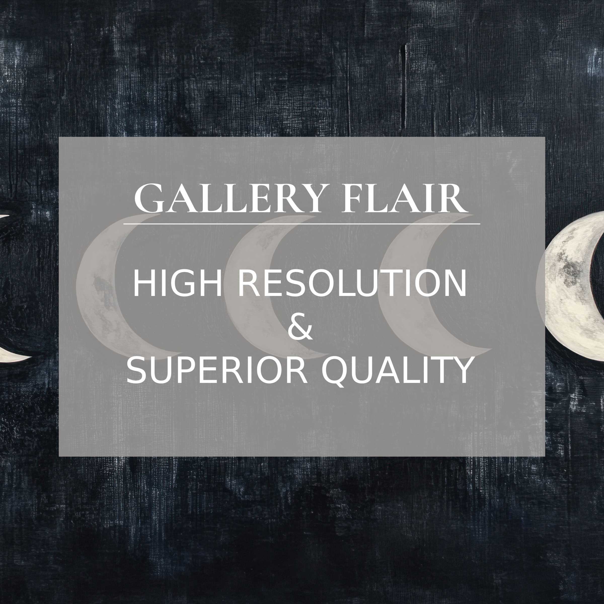 Ethereal modern printable art capturing moon phases with radiant detail, enhancing serene ambiance in sophisticated home decor