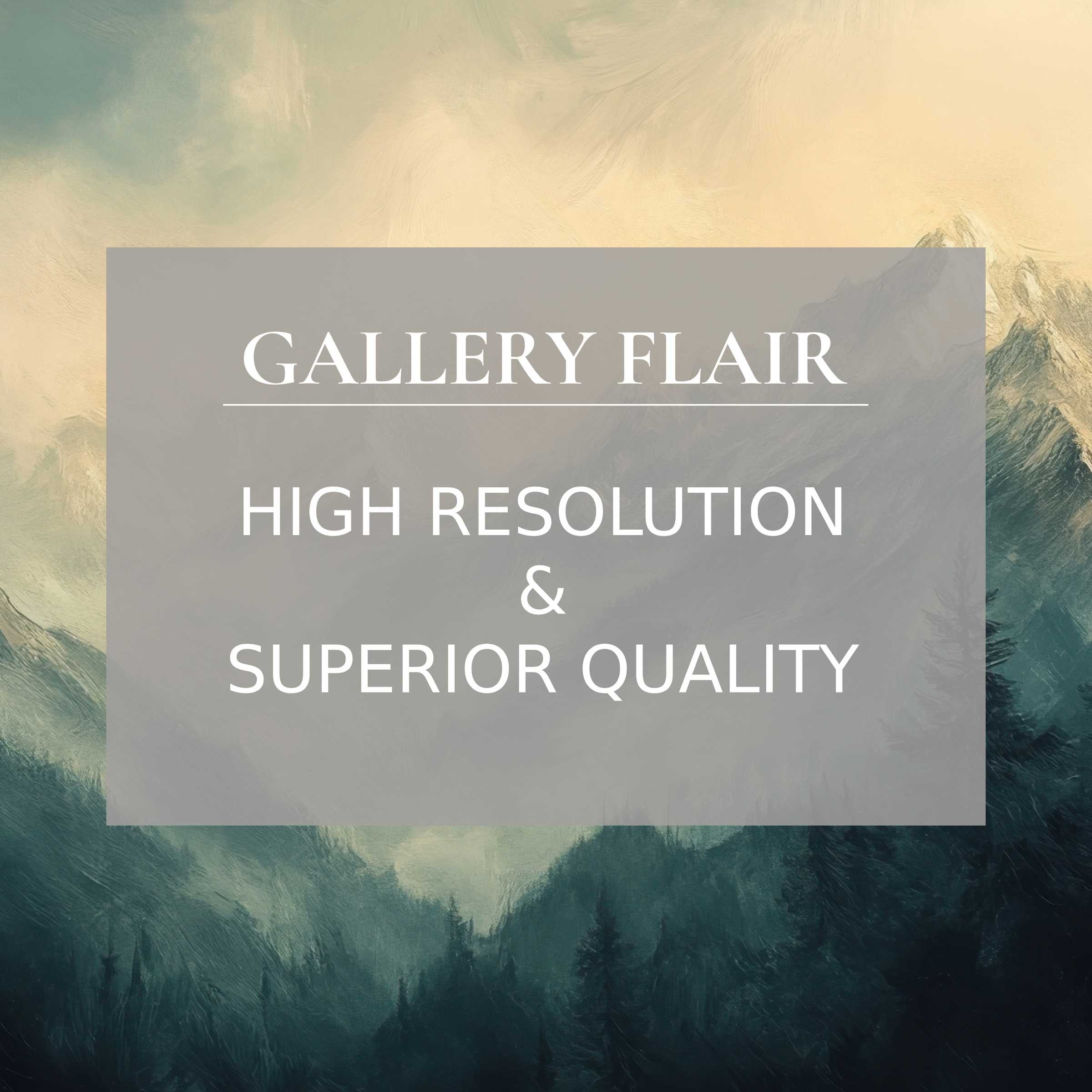 Calming landscape printable art with misty mountains in exquisite detail, enhancing modern interiors with serene sophistication