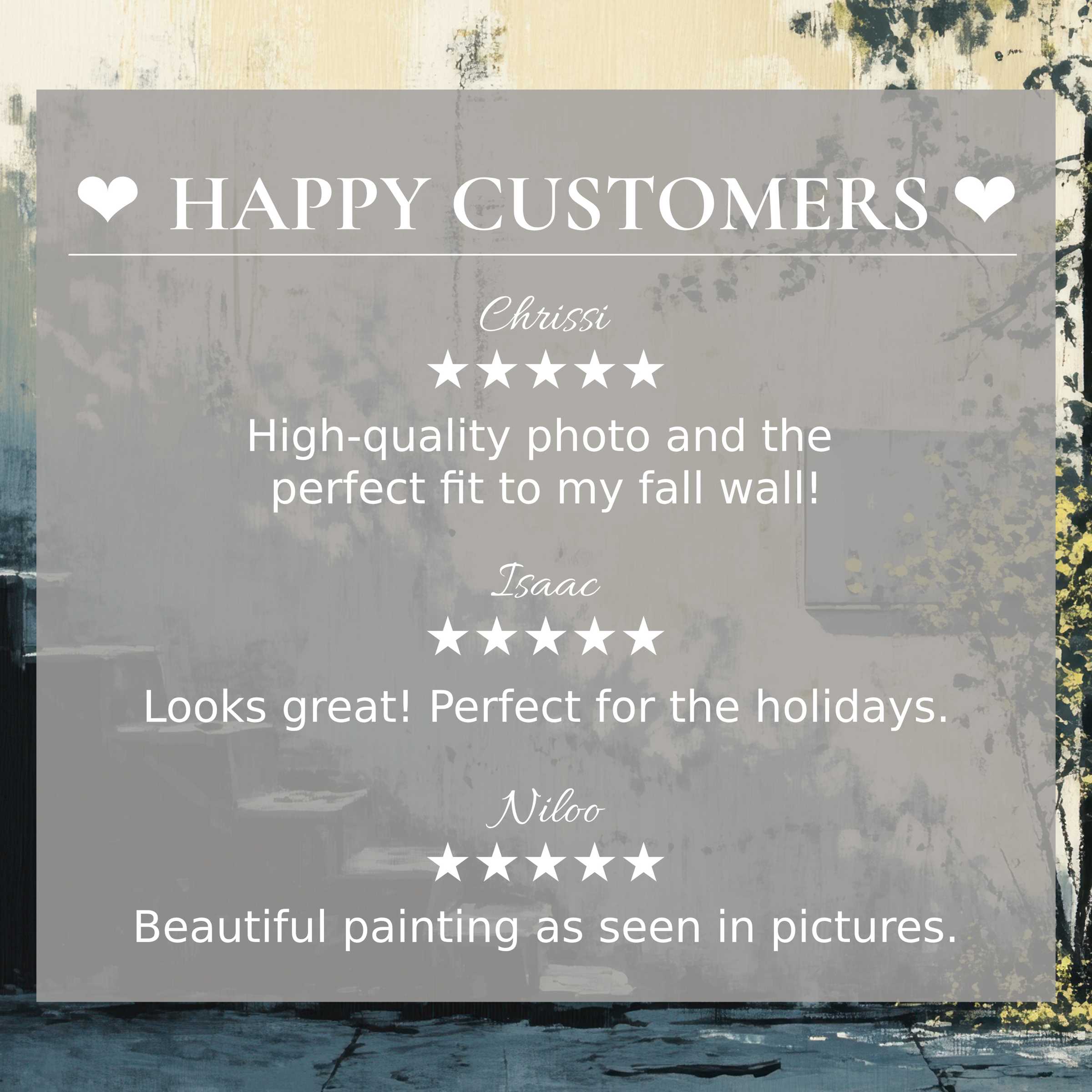 Urban art for Frame TV with abstract muted colors; happy customer reviews enhance trust and elegant aesthetic