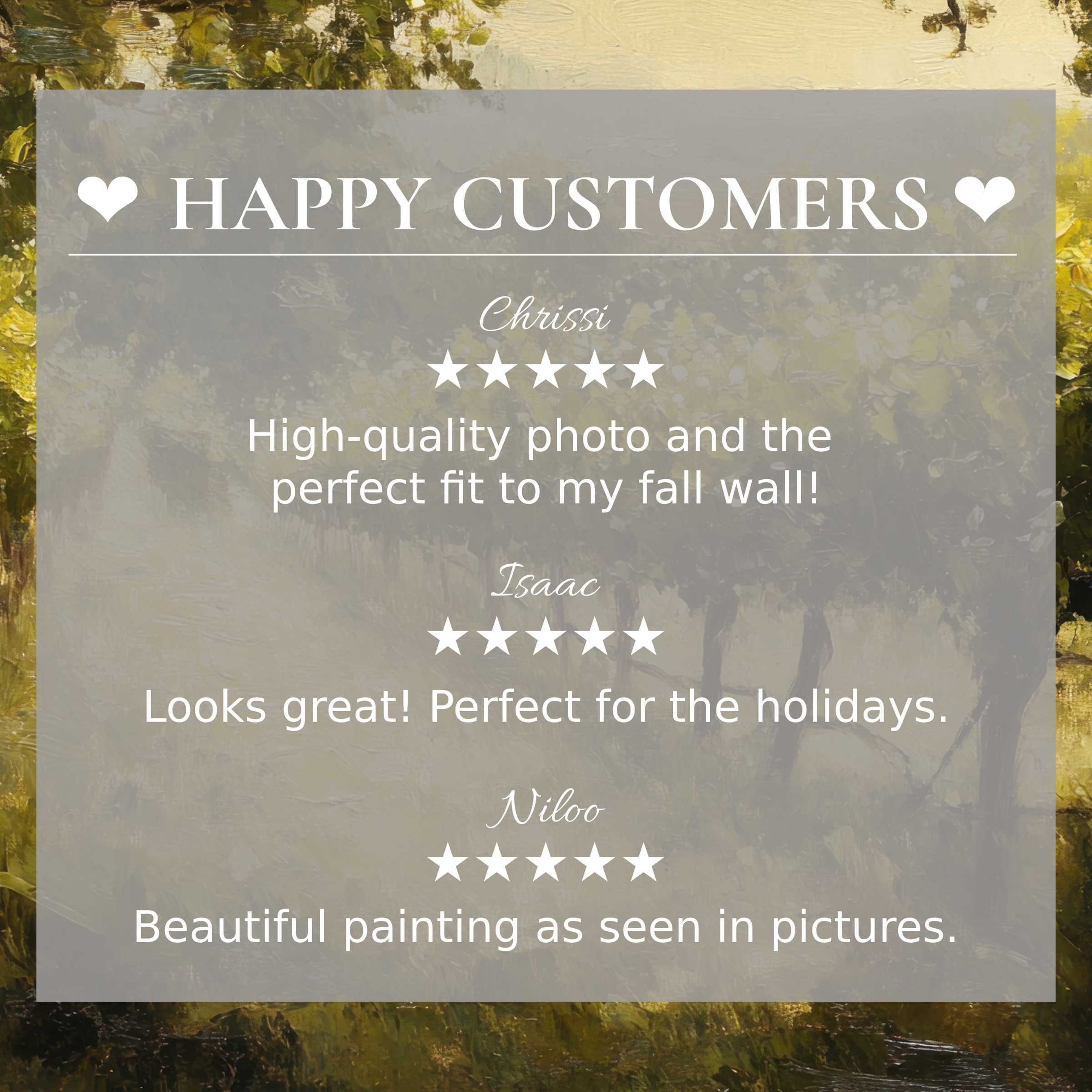 Happy customer reviews highlight botanical art for Frame TV with elegant, earthy landscape and trusted refined appeal