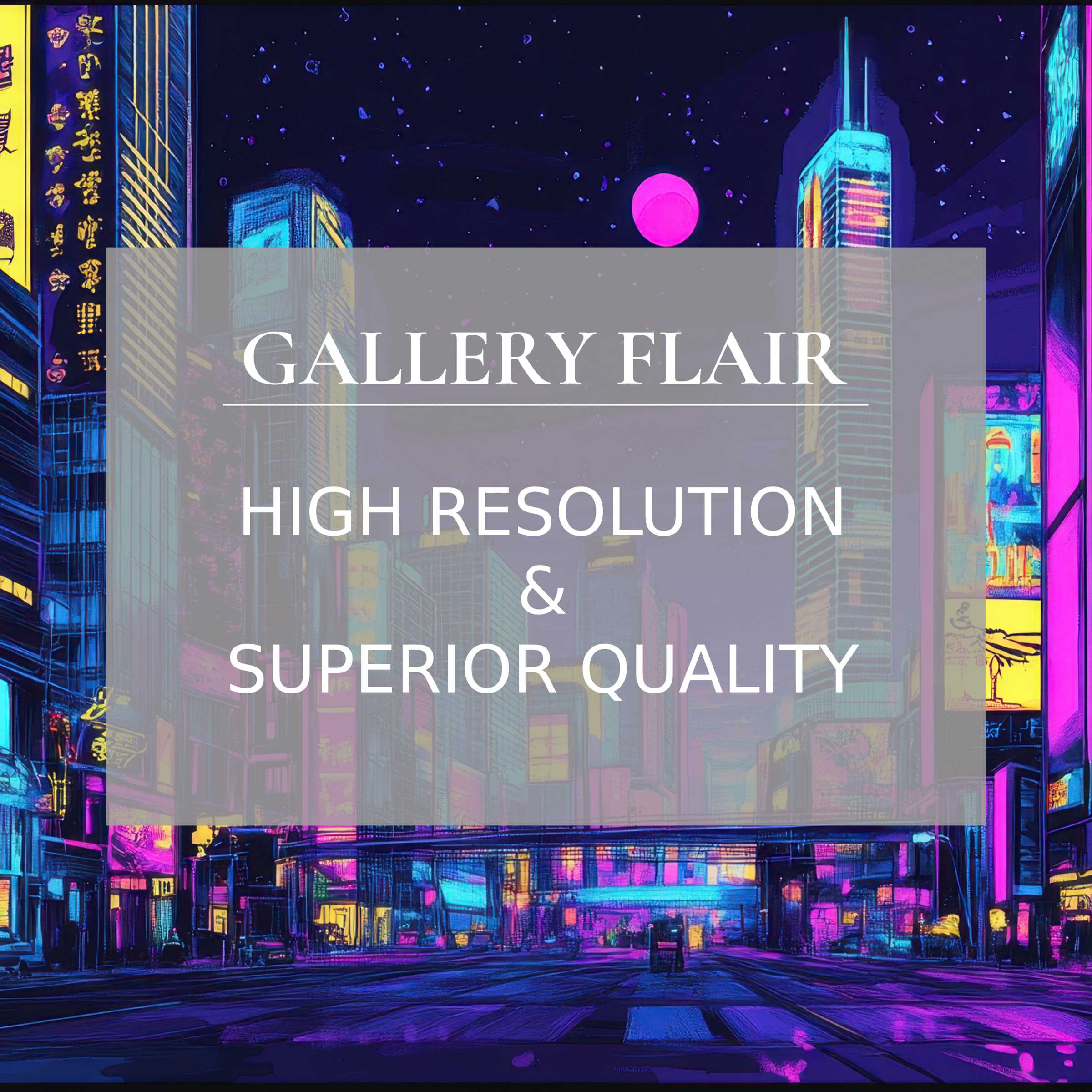 Vivid neon cityscape in sharp detail, a sleek pop art Frame TV picture showcasing modern elegance and high resolution quality