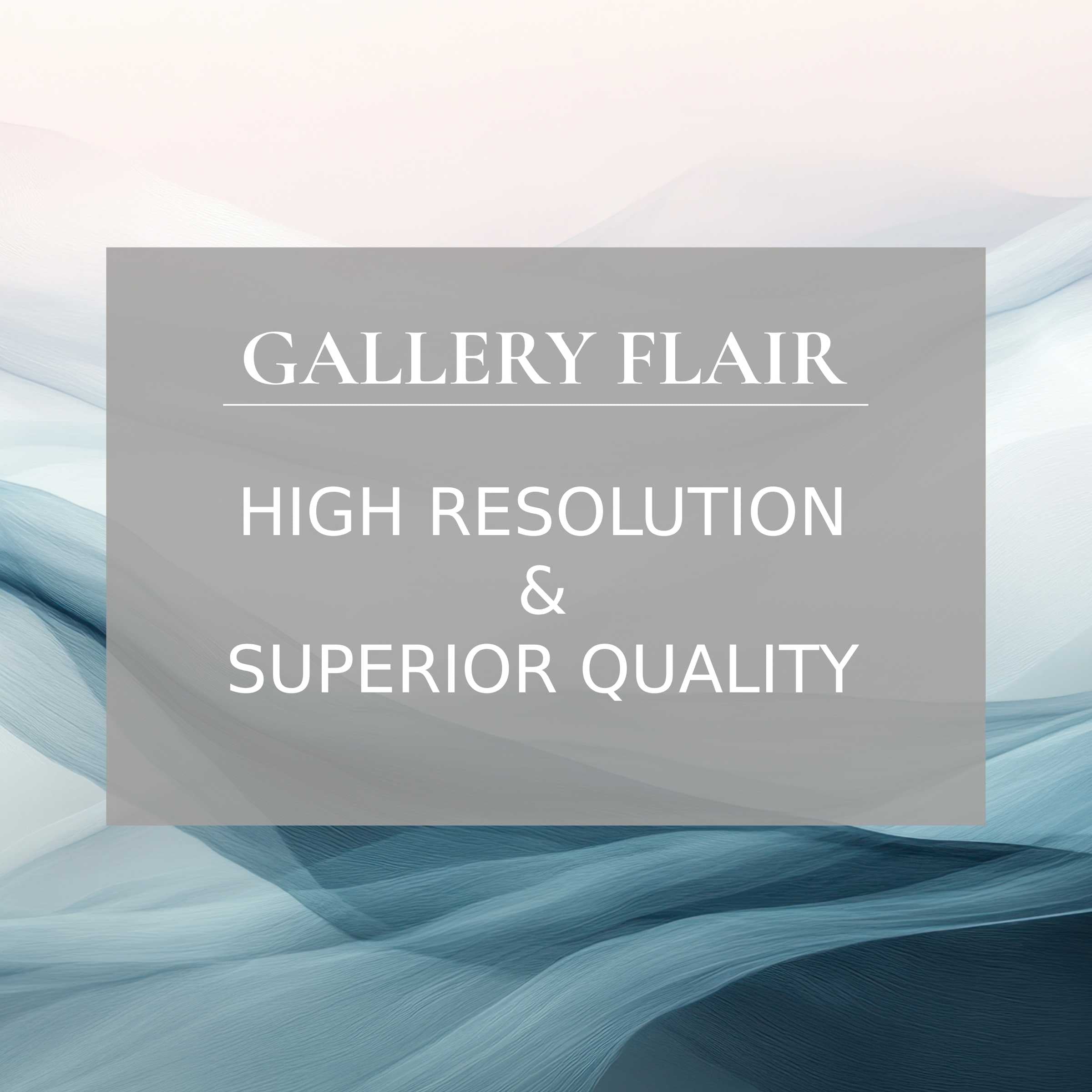Elegant, high-resolution abstract Frame TV picture with fluid blue waves, offering refined visual clarity and modern sophistication