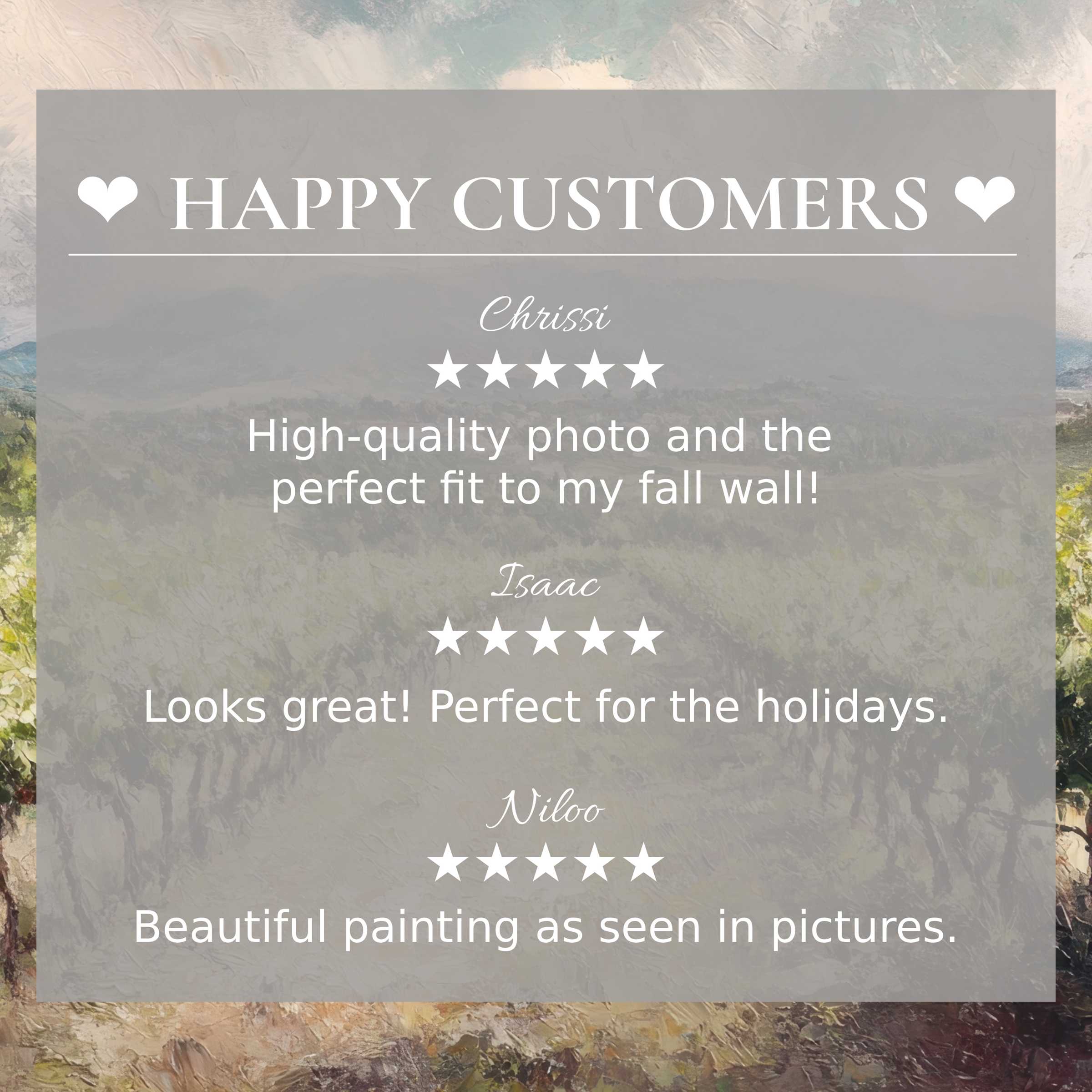 Elegant botanical art for Frame TV with abstract sunset hues; happy customer reviews build trust and style appeal