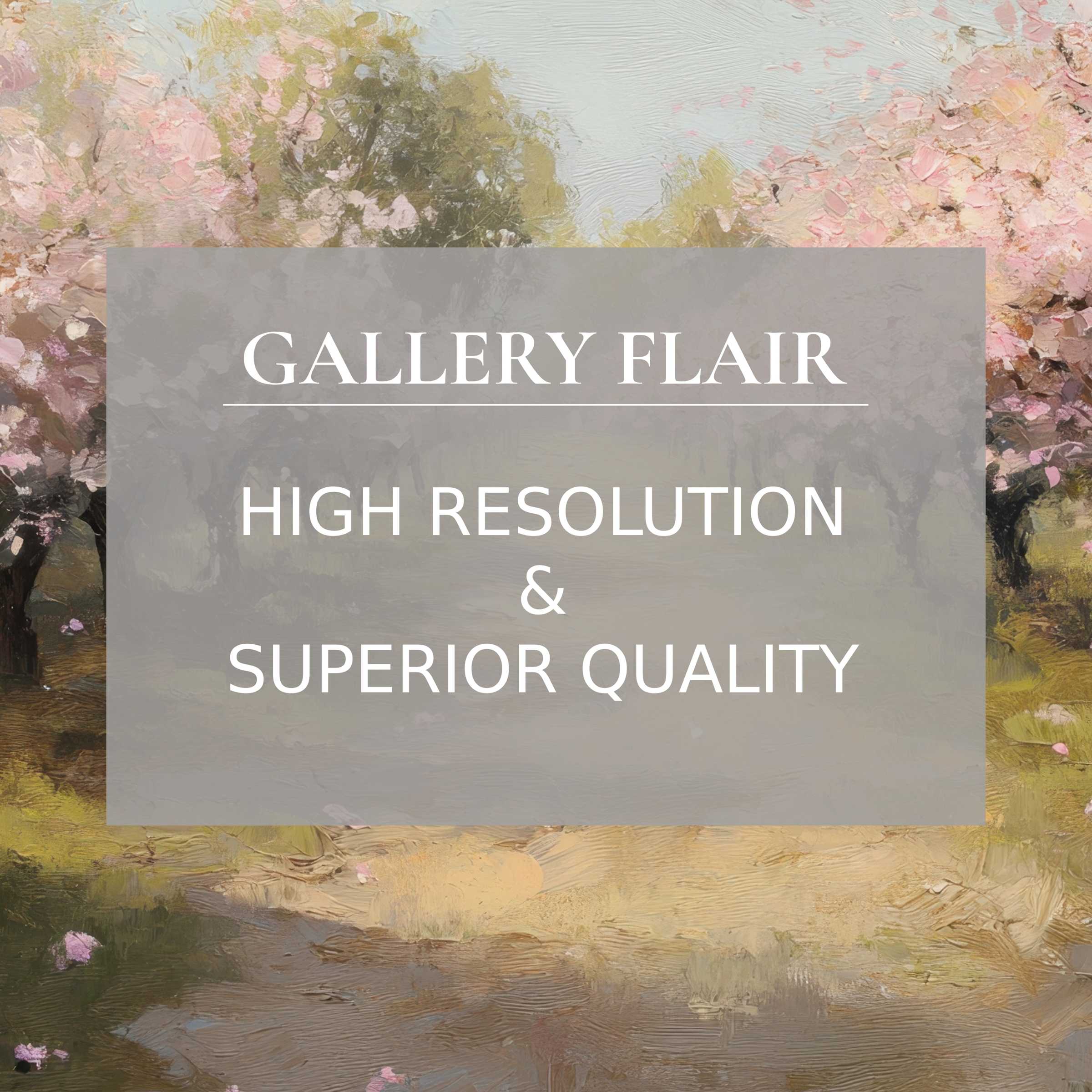 Elegant impressionist tree Frame TV picture with refined brushwork, soft palette, and exceptional visual clarity for modern decor