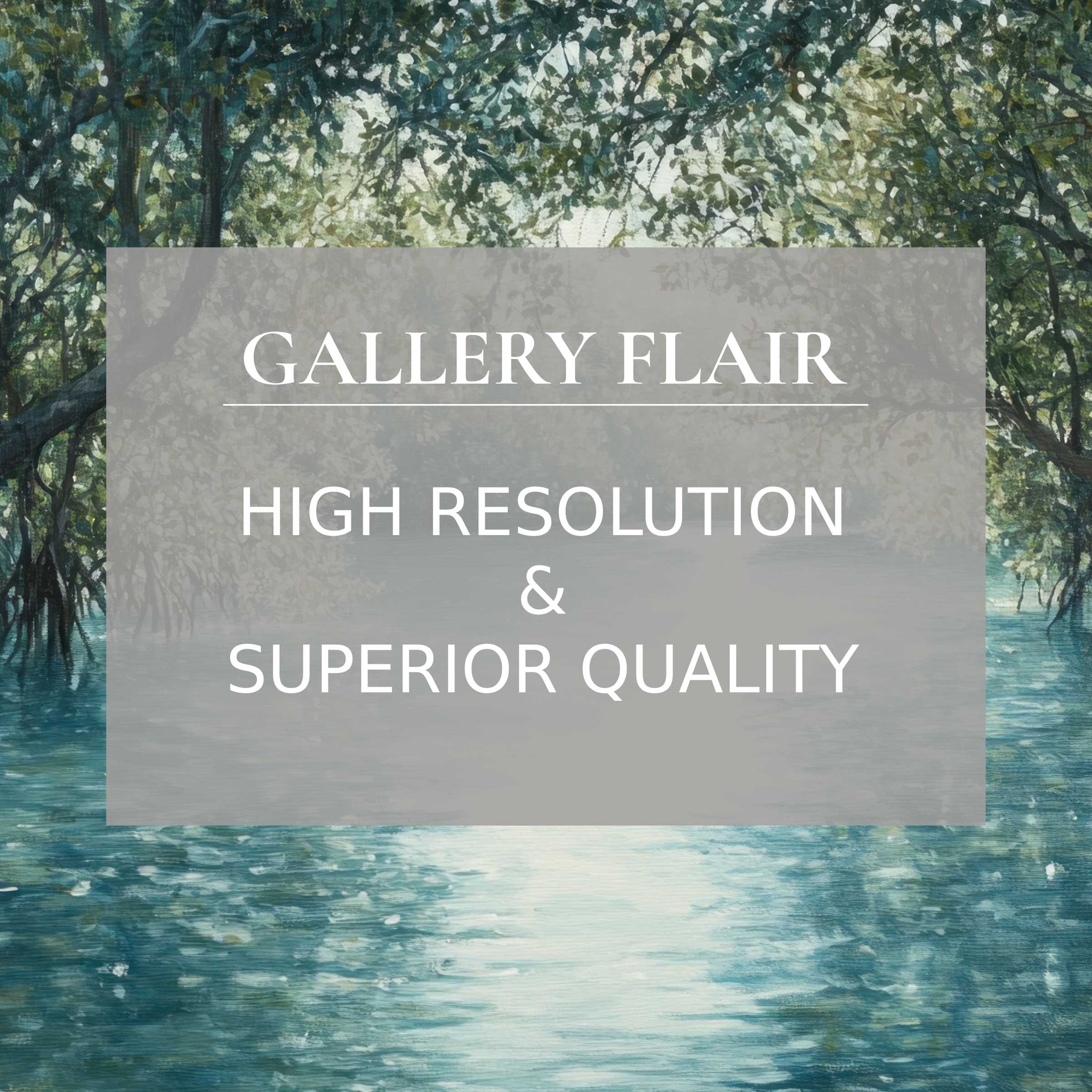 Coastal printable art capturing tranquil mangrove reflections with refined detail, enhancing modern interiors with serene elegance