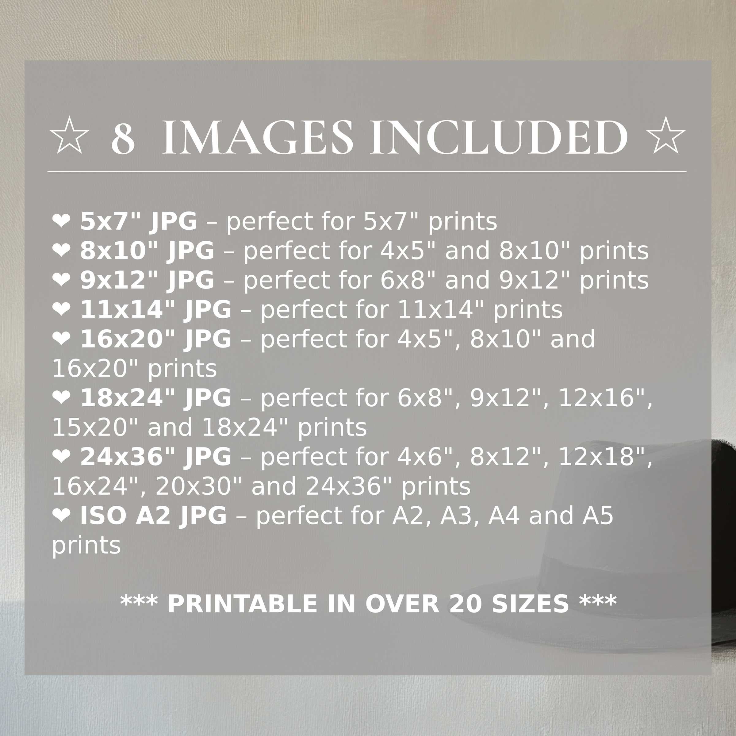 Minimalist digital print radiates serene neutrals and bold shadows, elevating modern interiors with 8 included high-quality sizes for versatile styling