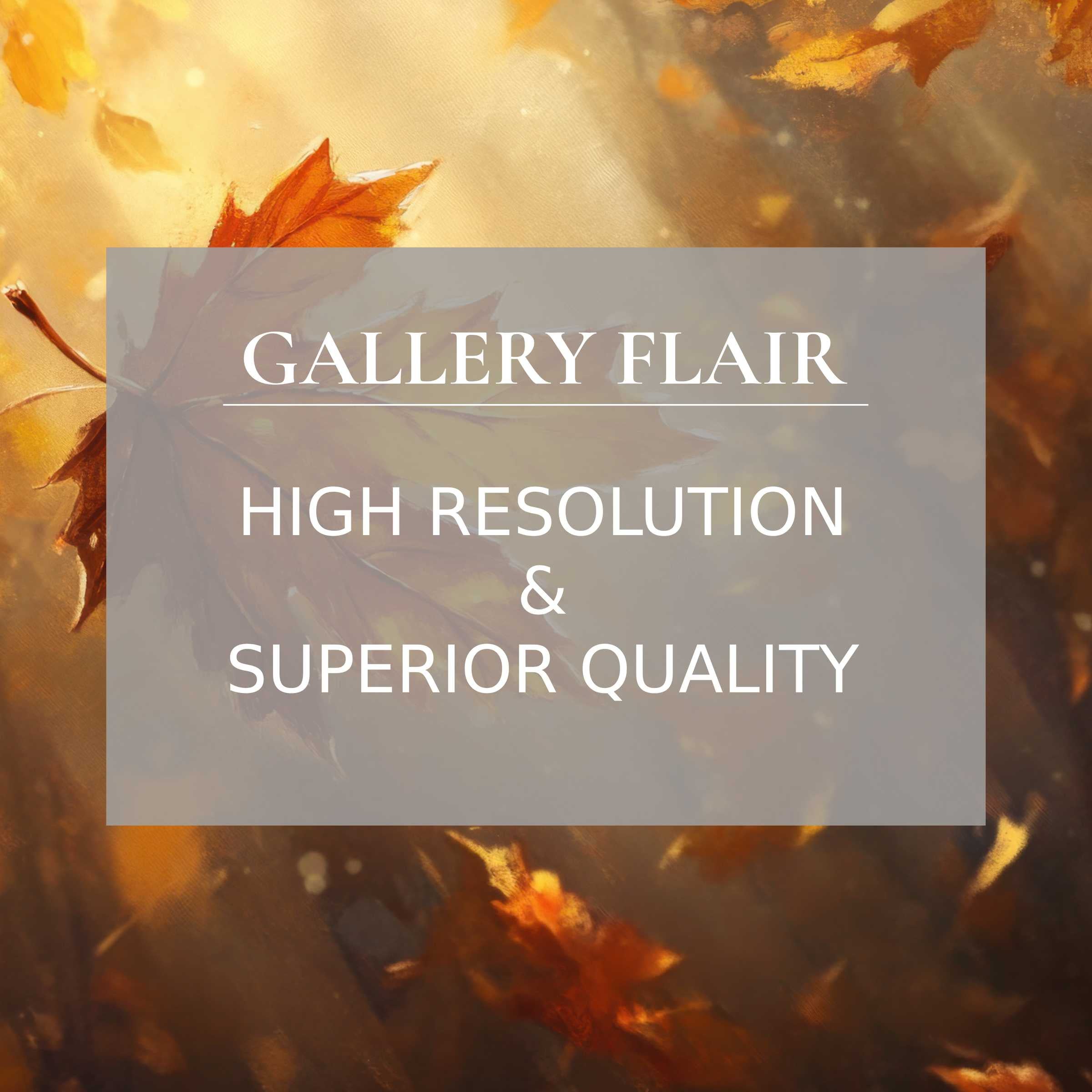 Radiant fall printable art capturing amber leaves in high resolution, elevating modern interiors with warm, serene autumnal elegance