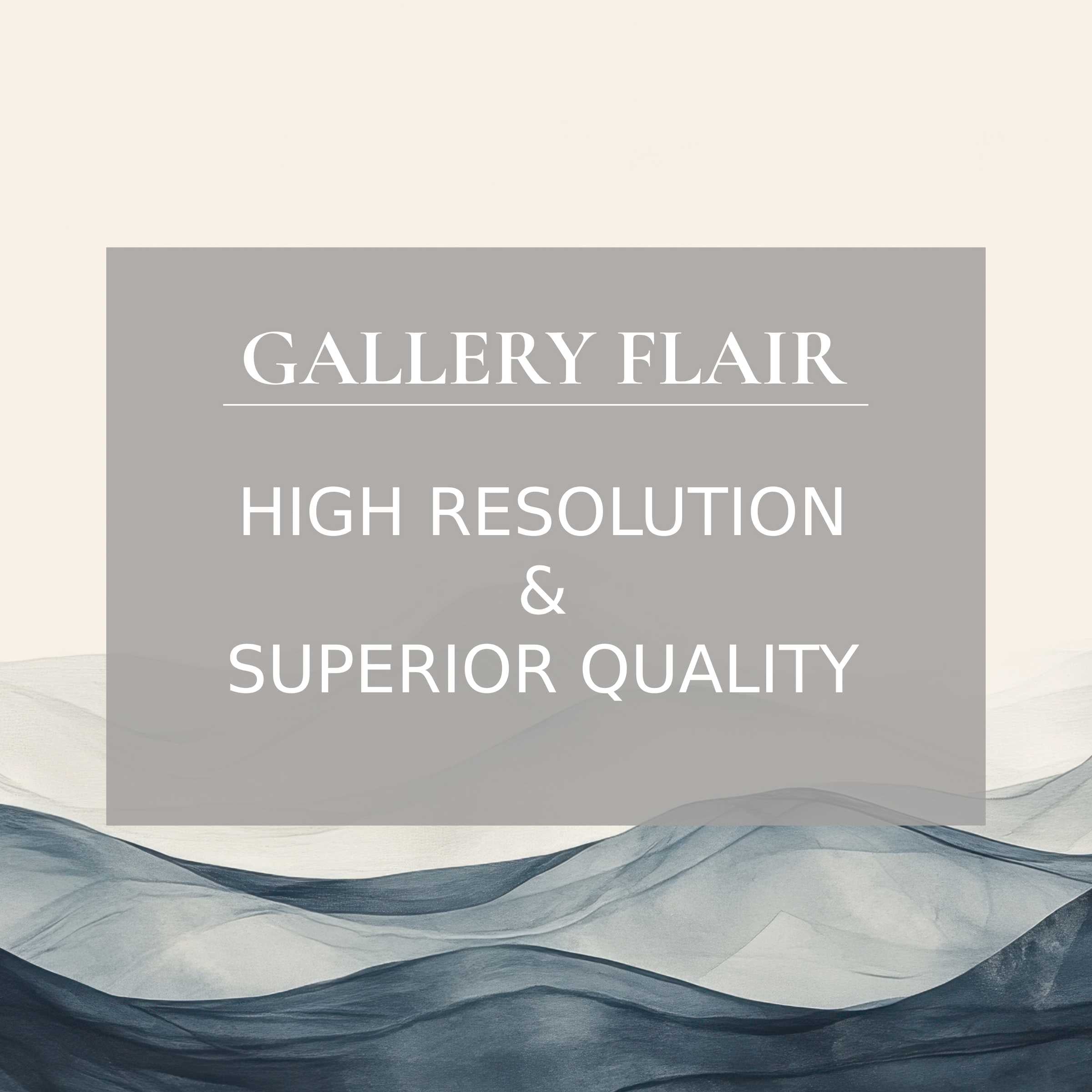 Neutral printable art featuring layered translucent waves in soothing grays and blues, evoking calm elegance and refined texture