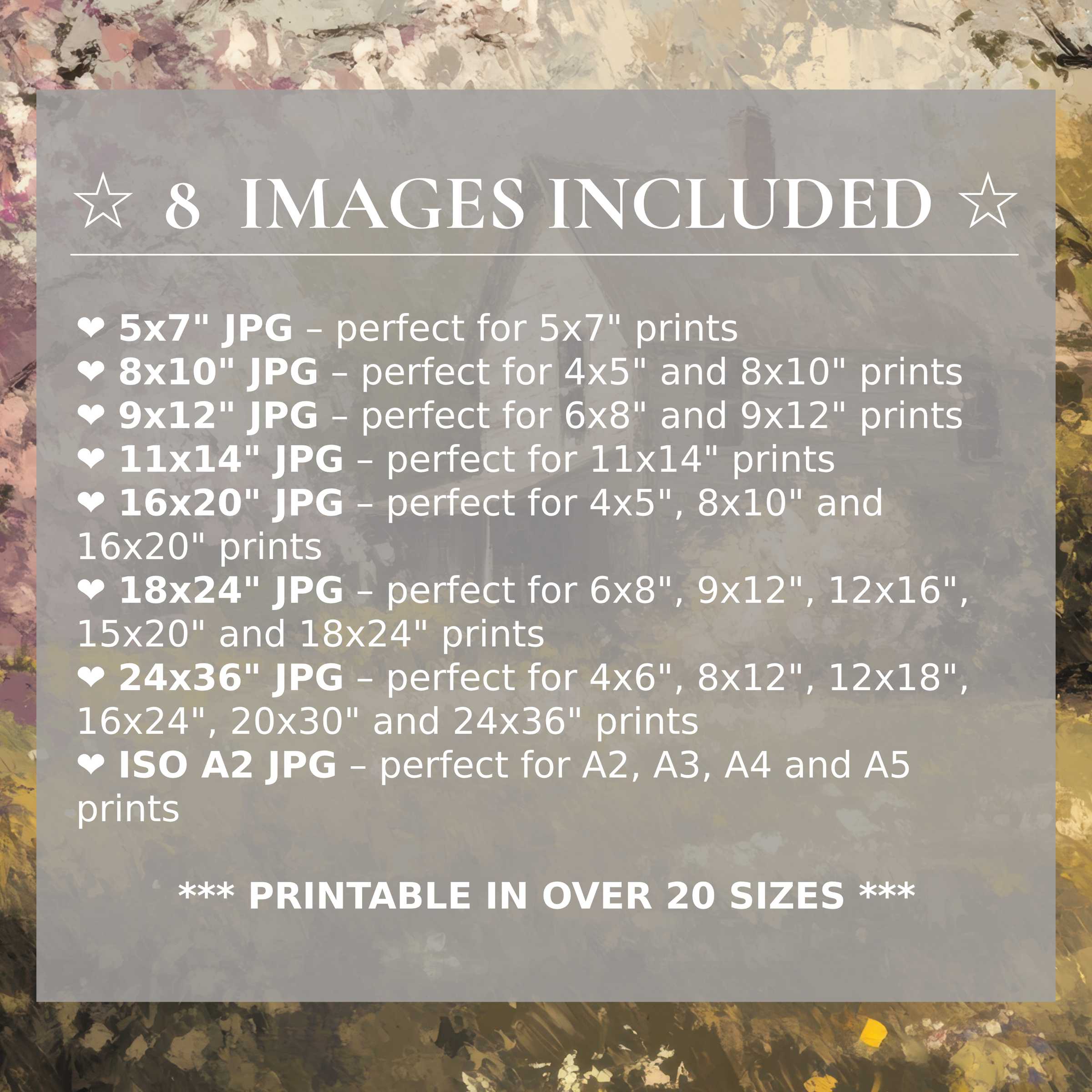Radiant spring digital print in soft lilac, cream, and sage hues, elevating modern interiors with effortless style; includes 8 premium sizes