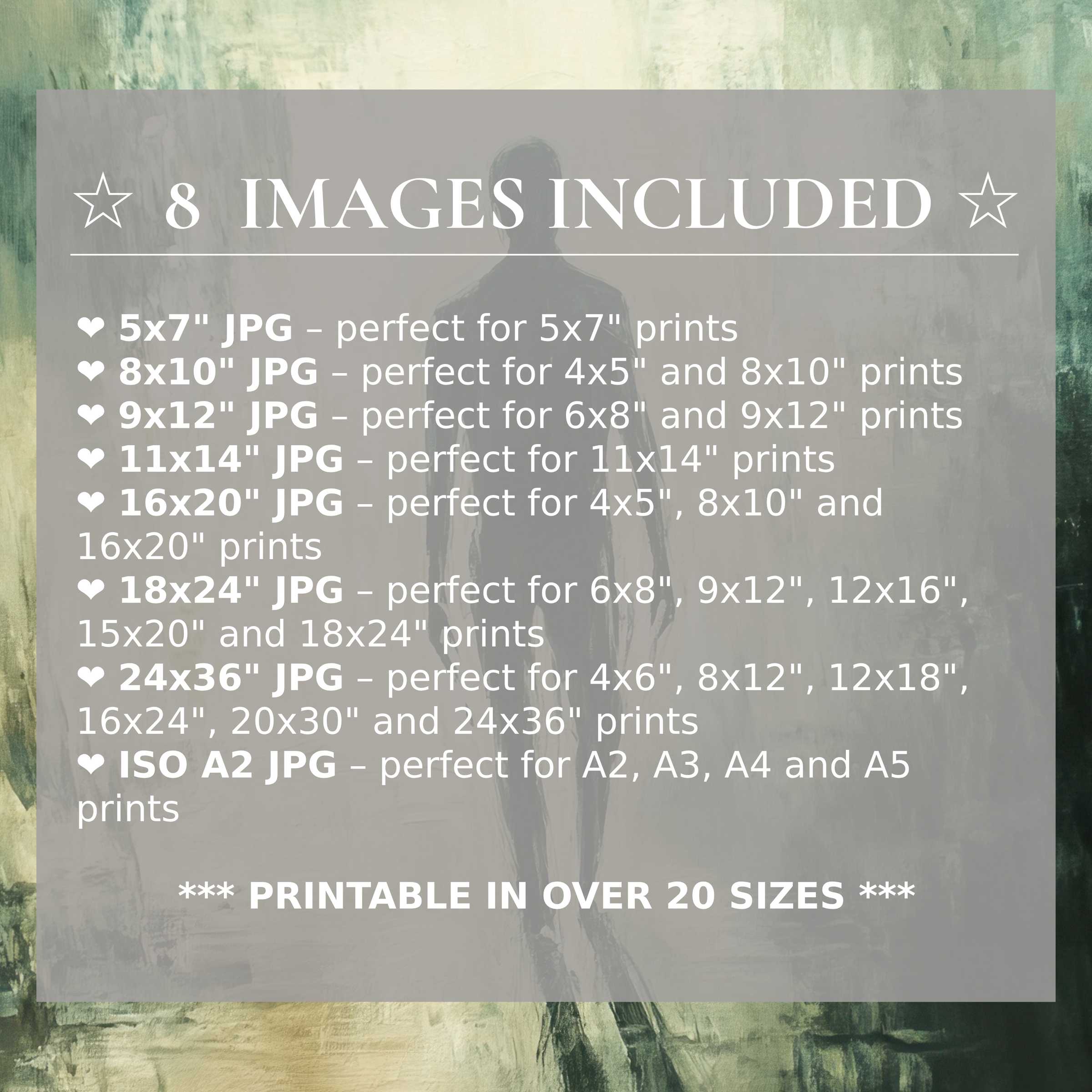 Halloween digital print radiates moody greens and ethereal grays, offering bold, versatile style in 8 high-quality sizes