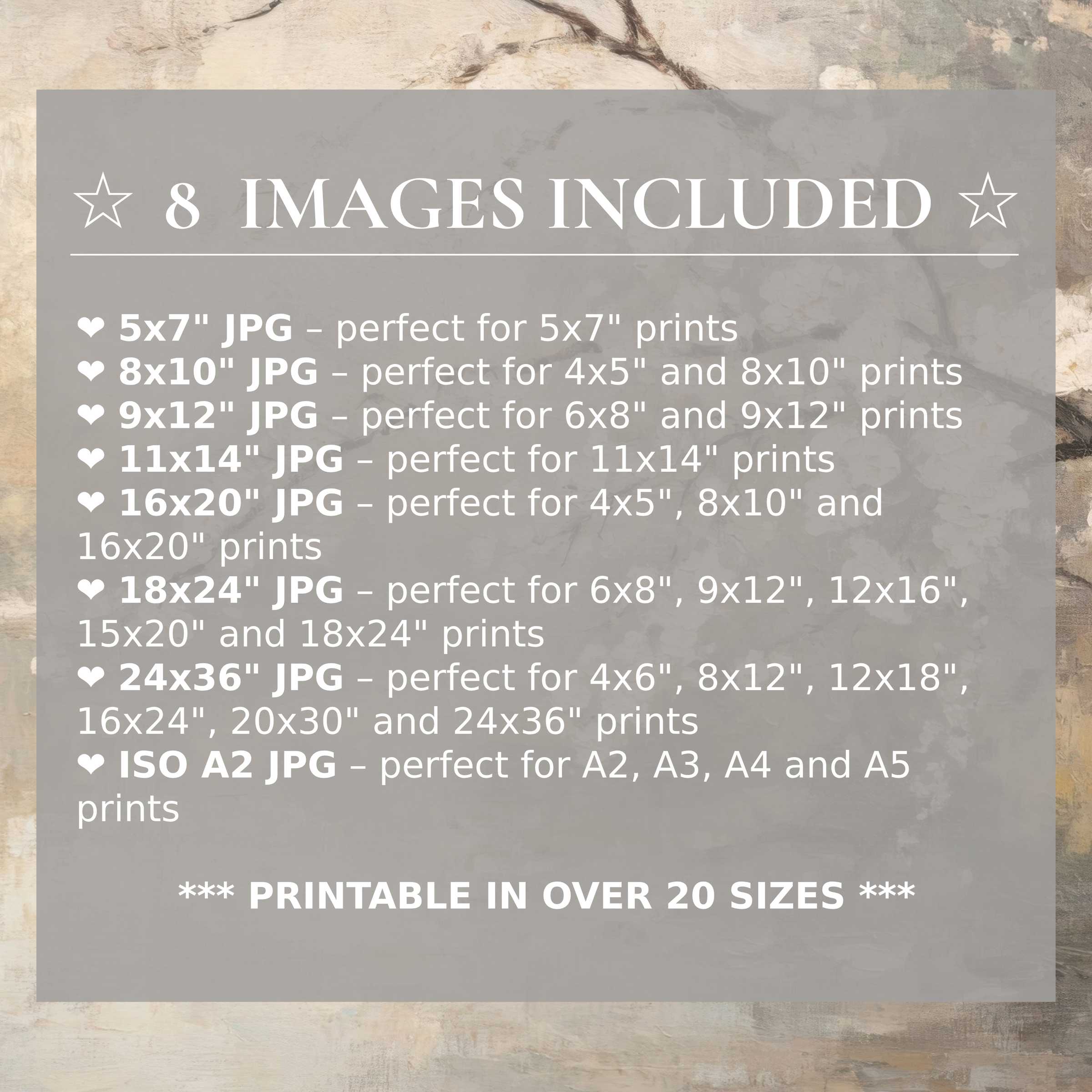 Radiant spring digital print in soft pastels and earthy tones, elevating modern interiors with style and versatile elegance; includes 8 high-quality sizes