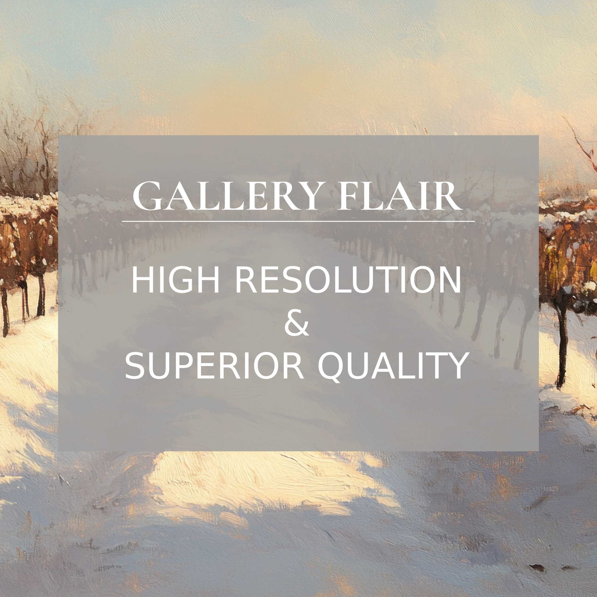Winter printable art capturing a serene snowy vineyard with delicate textures, perfect for elevating modern interiors