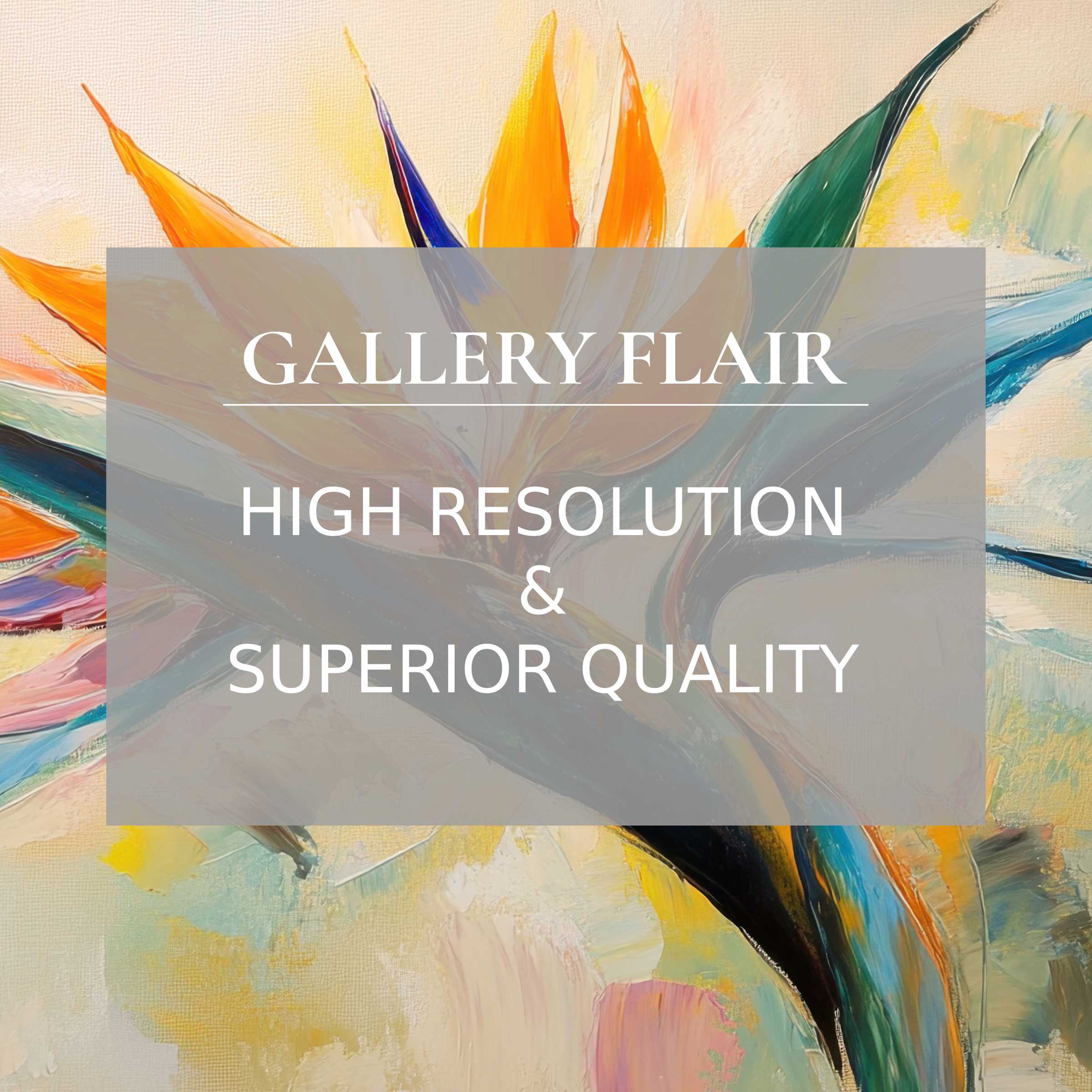 Elegant botanical Frame TV picture showcasing vivid colors and brushstrokes with exceptional clarity and resolution