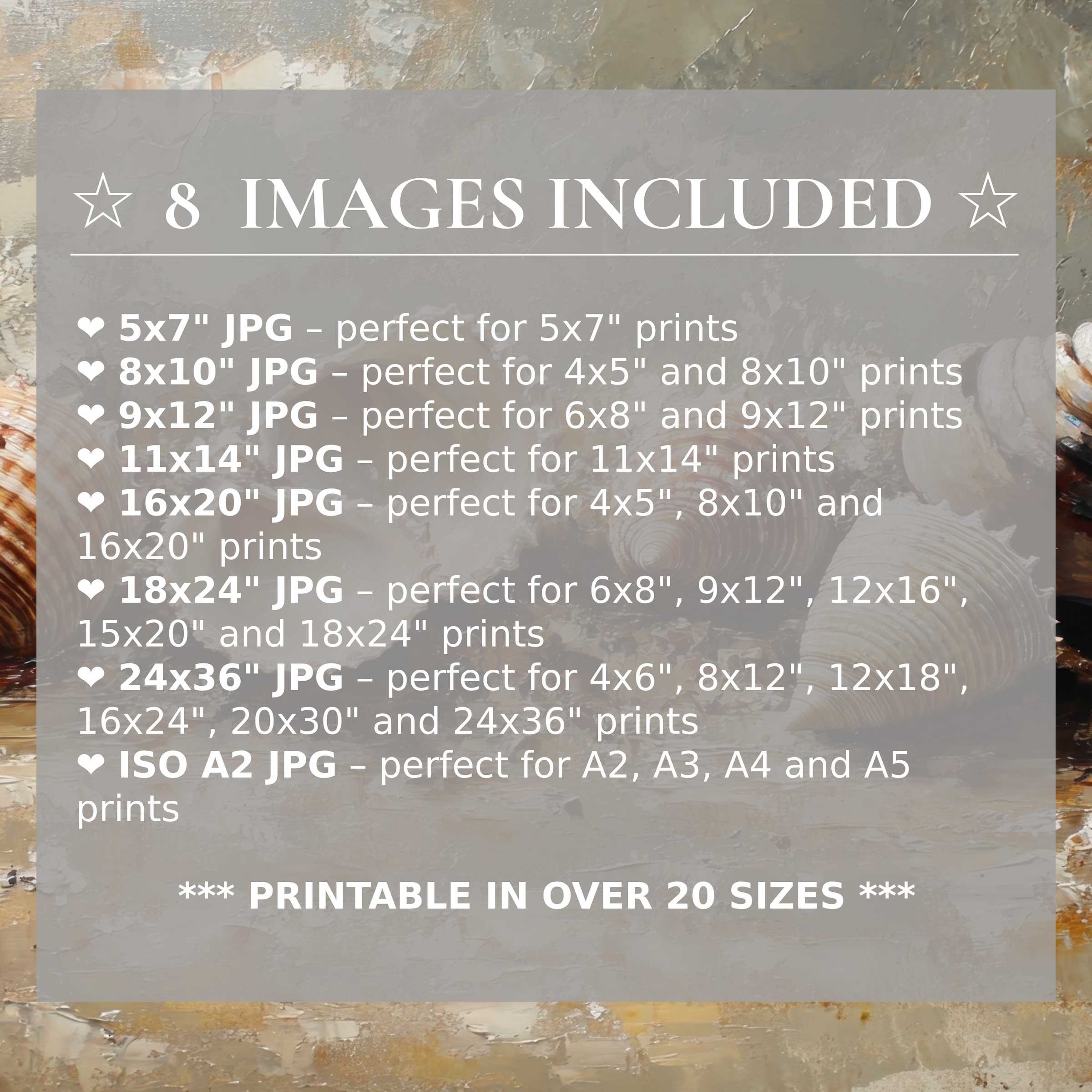 Radiant beach digital print in warm neutrals and soft grays, included in 8 high-quality sizes to elevate modern interiors with timeless style