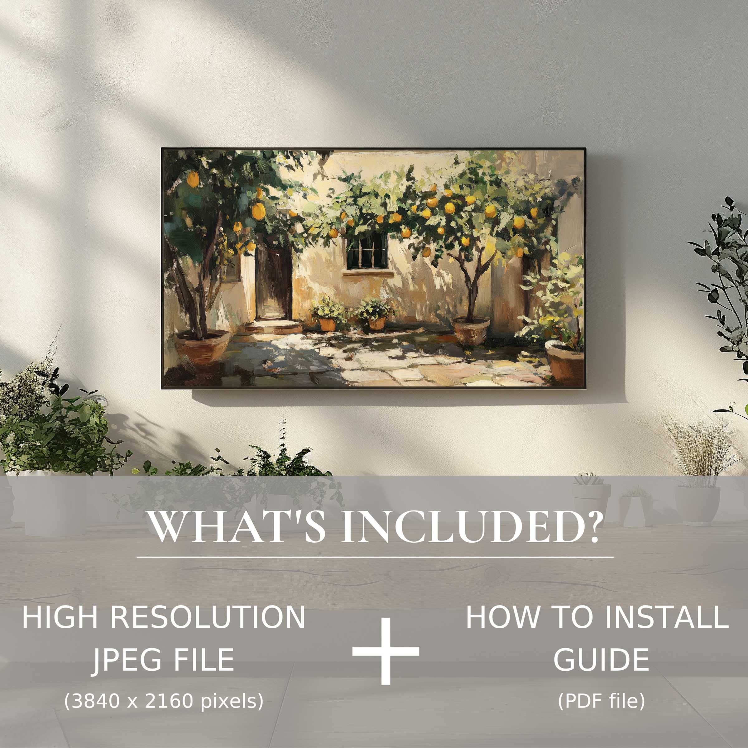 Elegant tree digital TV art download enhances modern living spaces with easy digital use and instant ambiance upgrade