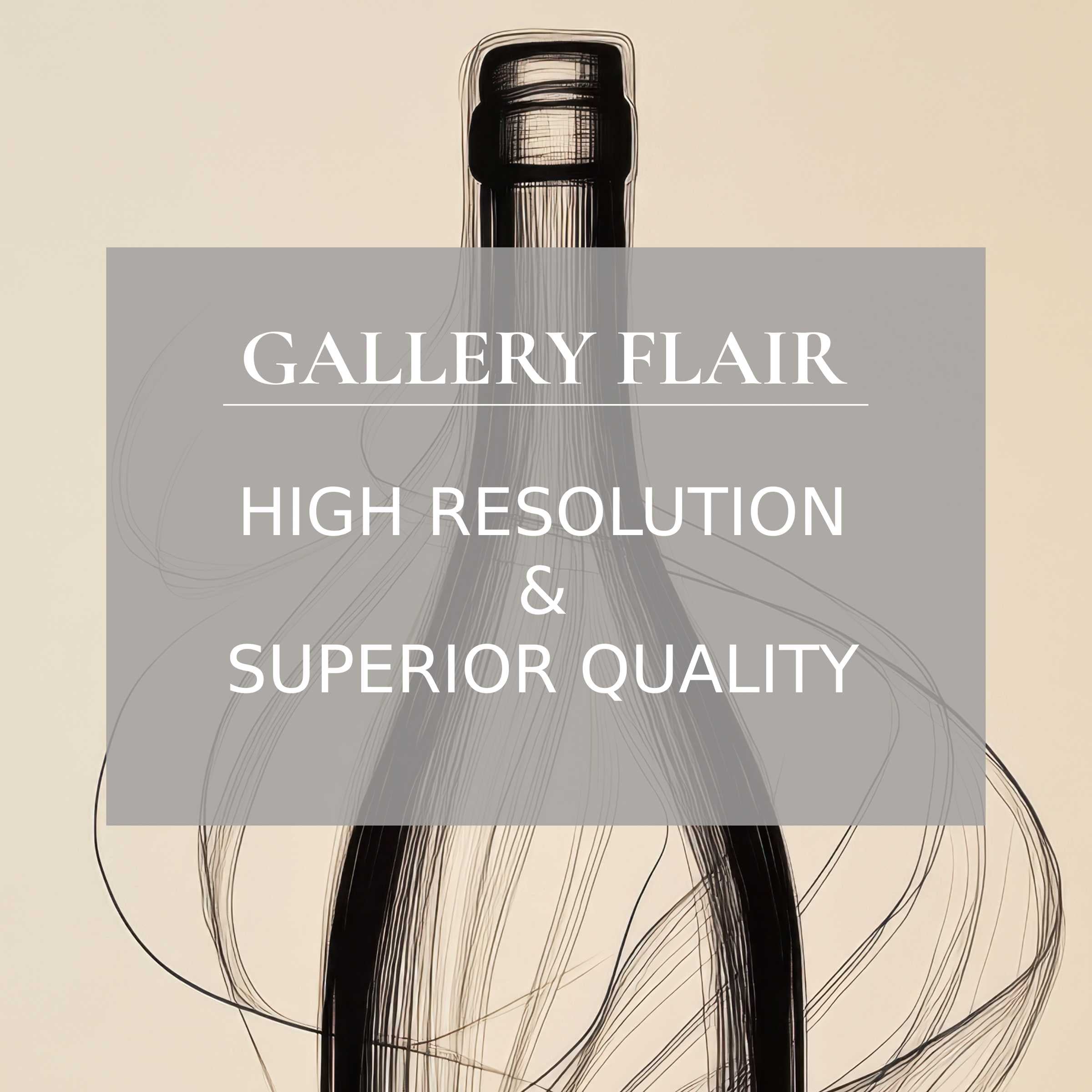 Elegant minimalist Frame TV picture featuring high-resolution, refined line art and exceptional visual clarity