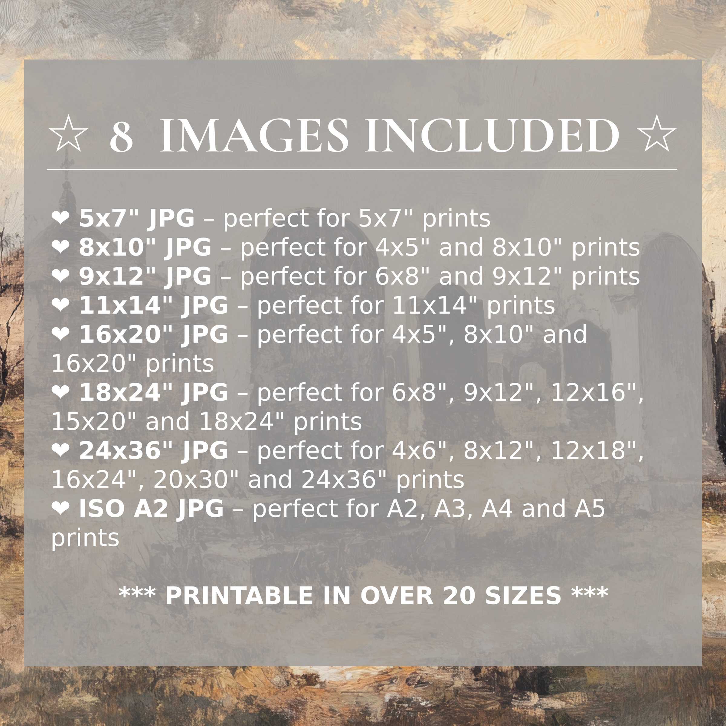 Halloween digital print imbues interiors with radiant amber and charcoal hues, offering 8 high-quality sizes in one download for versatile, stylish modern decor