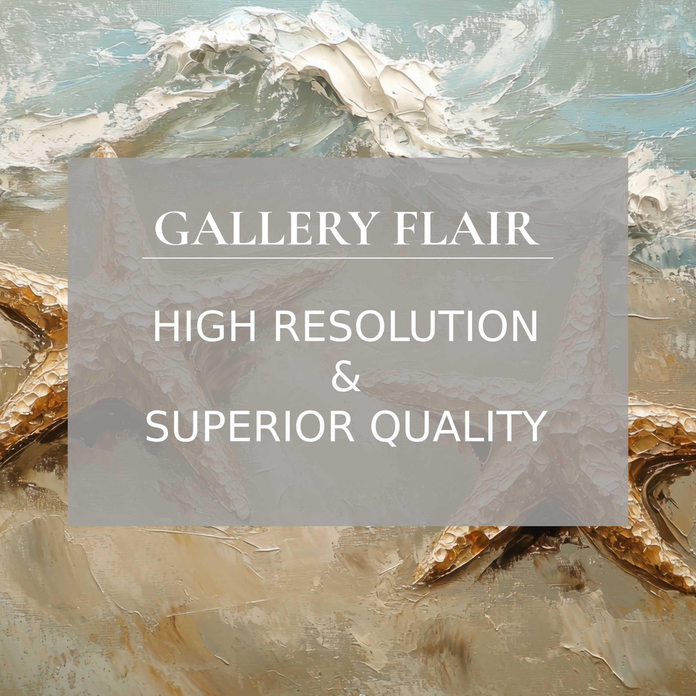 Calming beach printable art capturing delicate starfish and textured waves, elevating modern interiors with refined coastal elegance