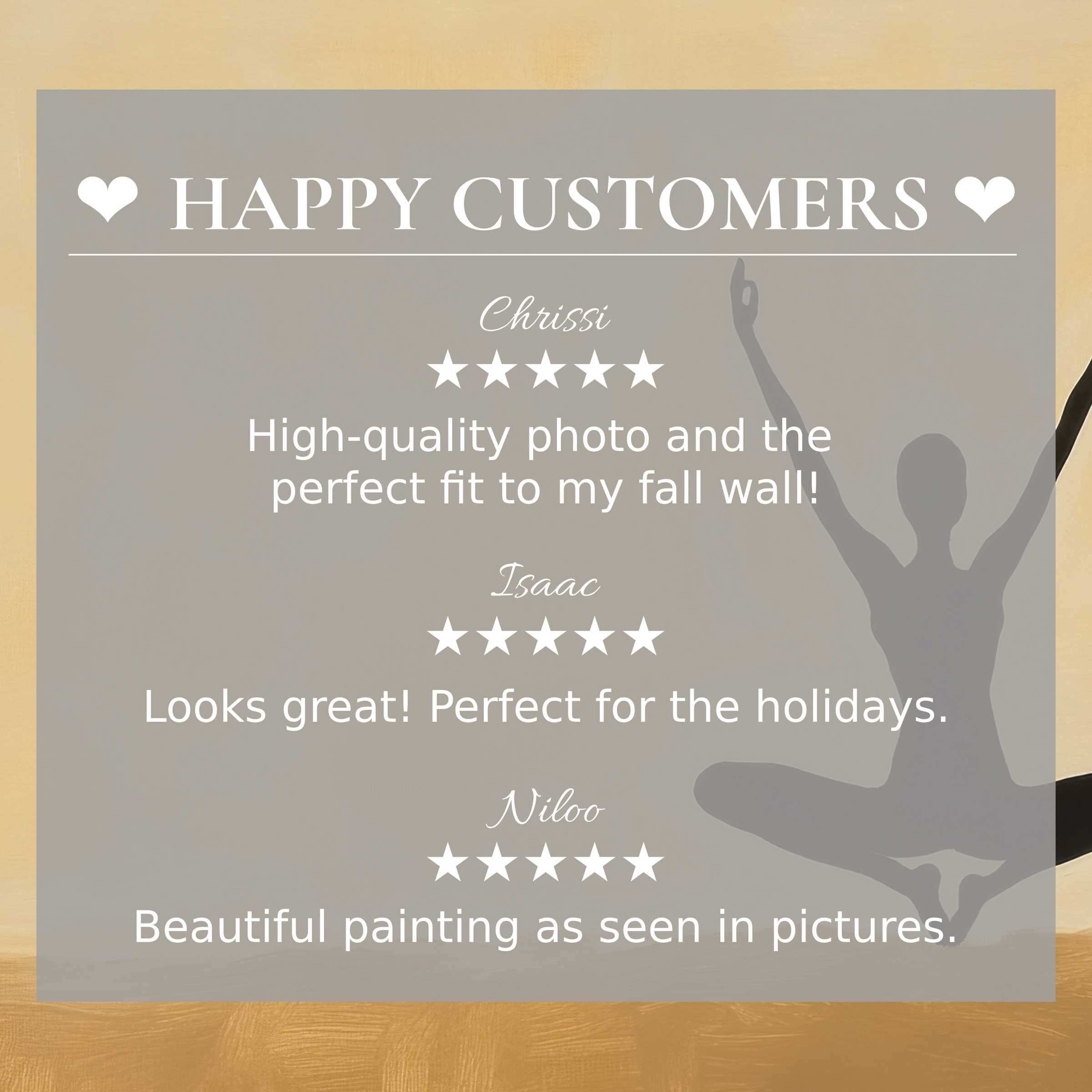 Minimalist art for Frame TV with abstract sunset hues and happy customer reviews, exuding trust and refined elegance