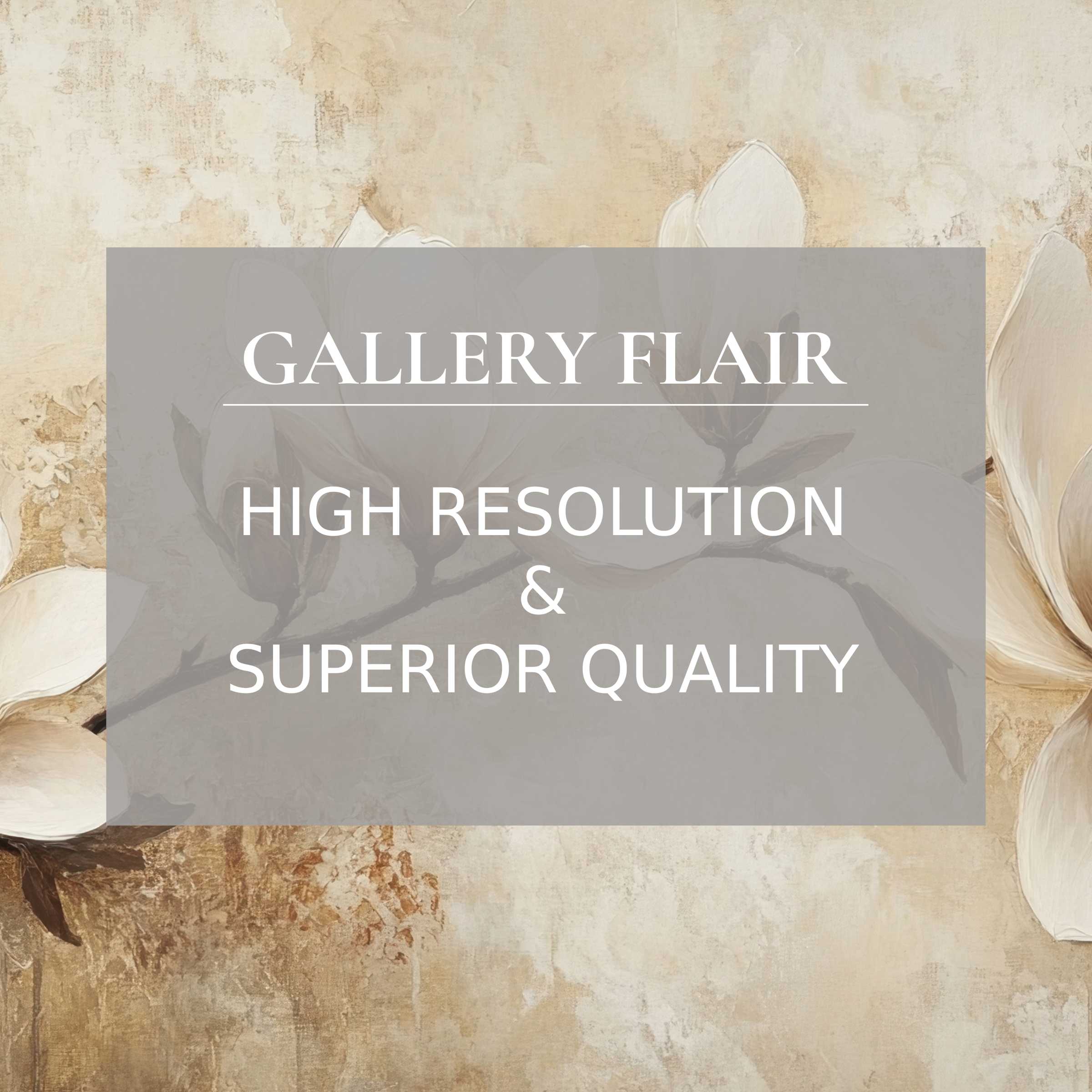 Elegant floral design in soft neutrals with refined detail and clarity - perfect tree Frame TV picture for sophisticated decor