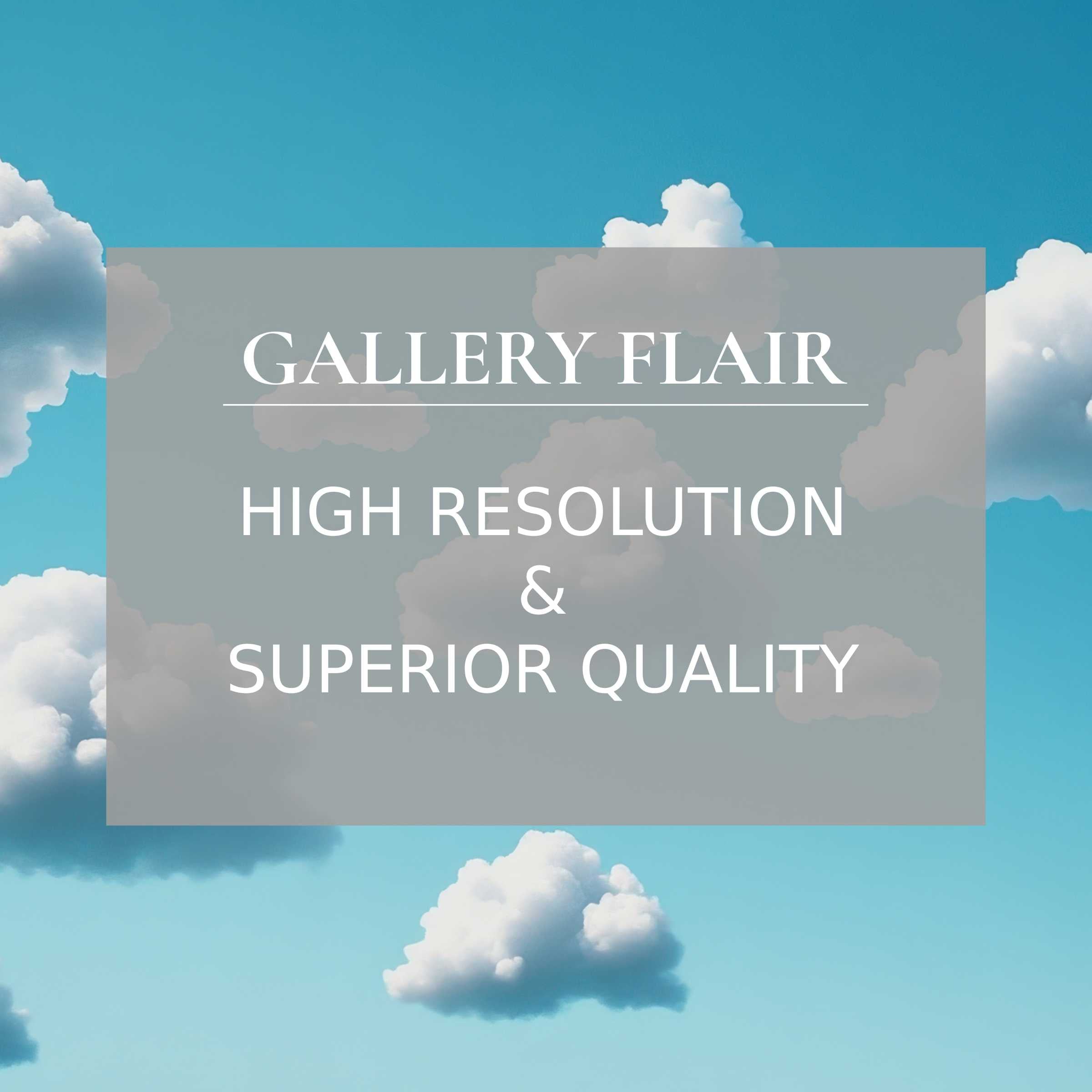 Elegant minimalist Frame TV picture featuring high-resolution clouds with vivid clarity and refined visual appeal