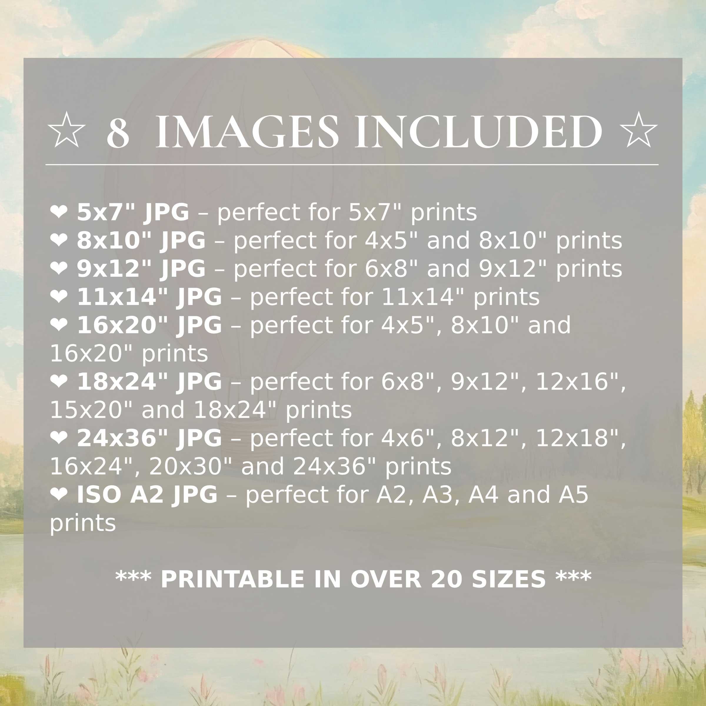 Radiant nursery digital print infused with soft pastel tones and serene sky blue, offered in 8 high-quality sizes included, perfect for elevating modern interiors with timeless charm and stylish versatility