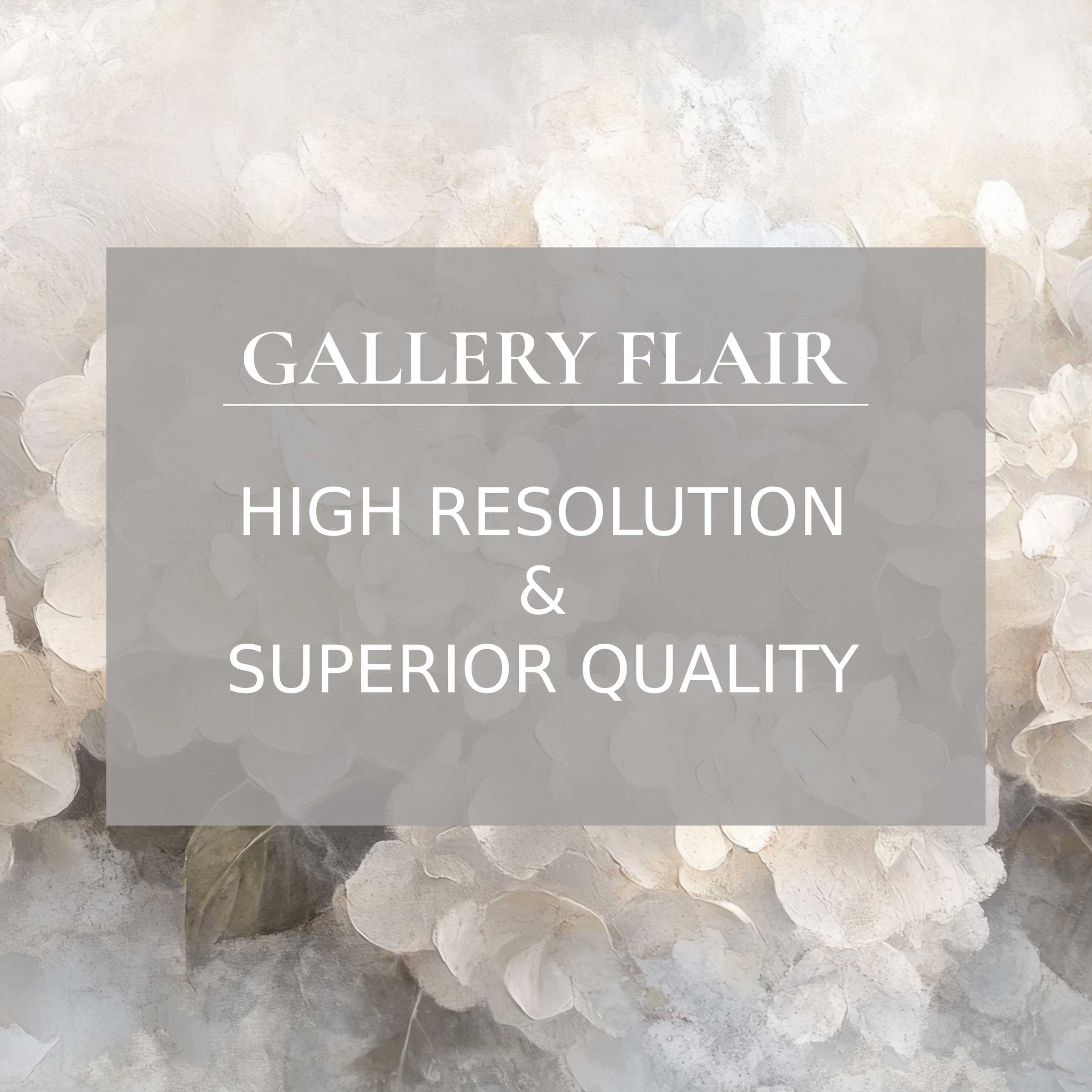 Ethereal botanical printable art with delicate white hydrangea petals, evoking a calming, refined mood that enhances modern interiors