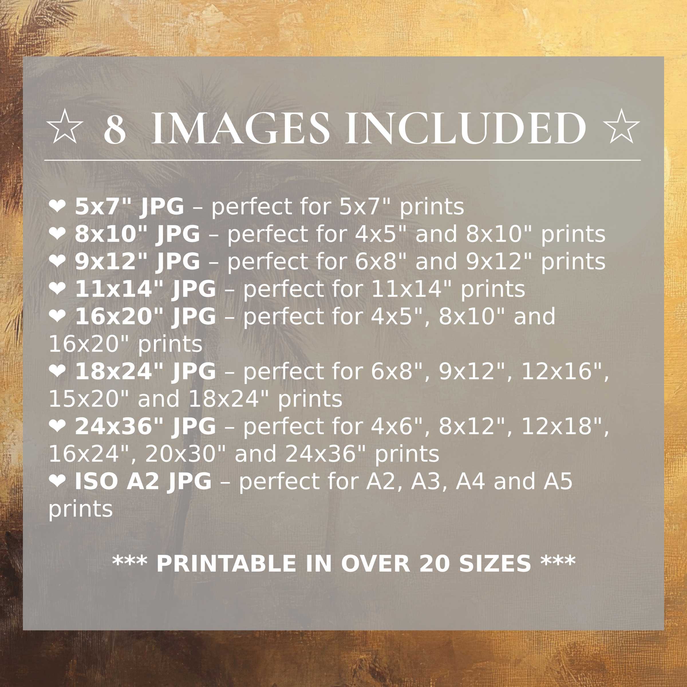 Radiant summer digital print in warm golds and soft browns, offered in 8 high-quality sizes included with download, elevating modern interiors with timeless style and versatile elegance