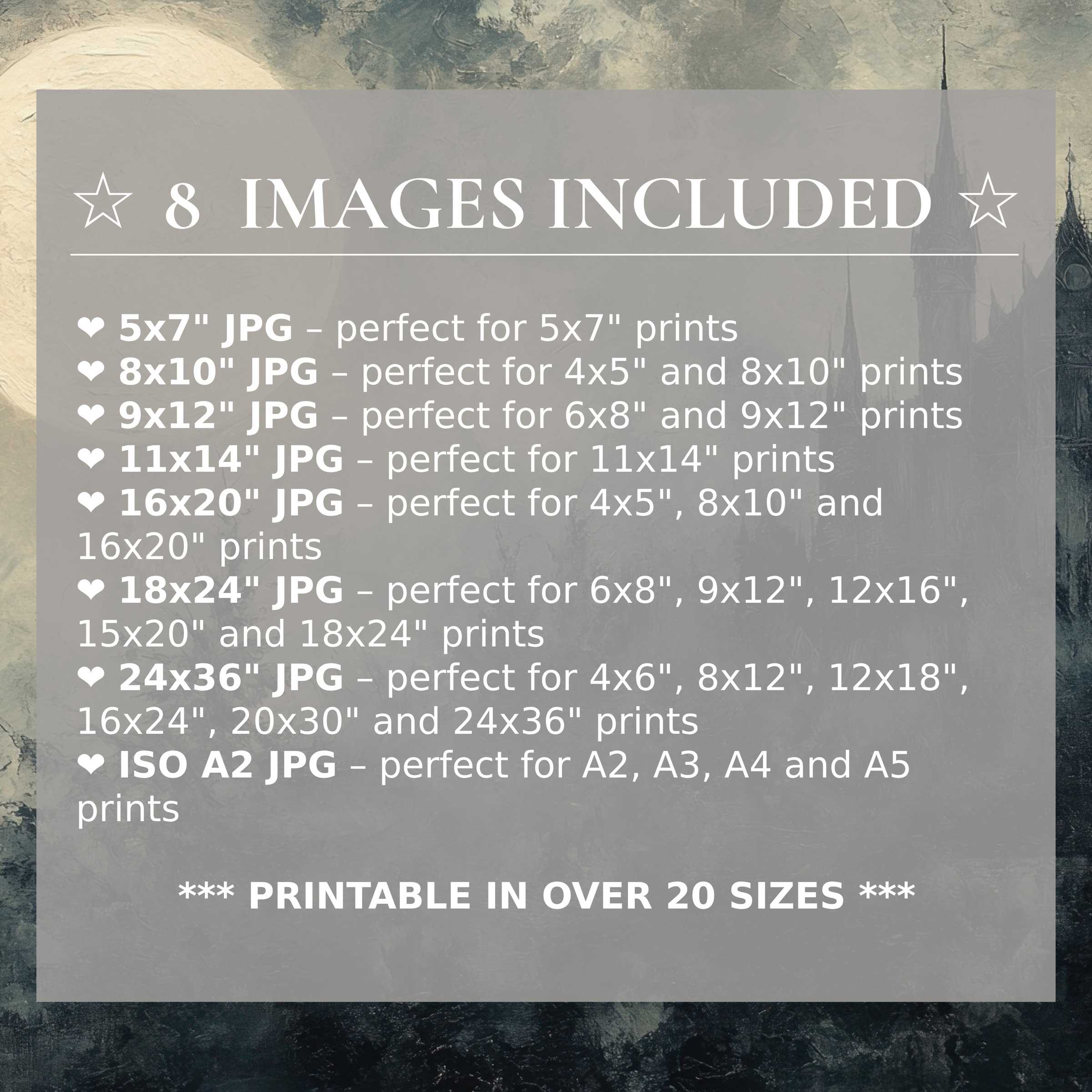 Halloween digital print rich in moody blues and smoky grays, delivering bold yet calming elegance for modern interiors Includes 8 high-quality sizes with download, elevating your space with timeless style and versatile décor options