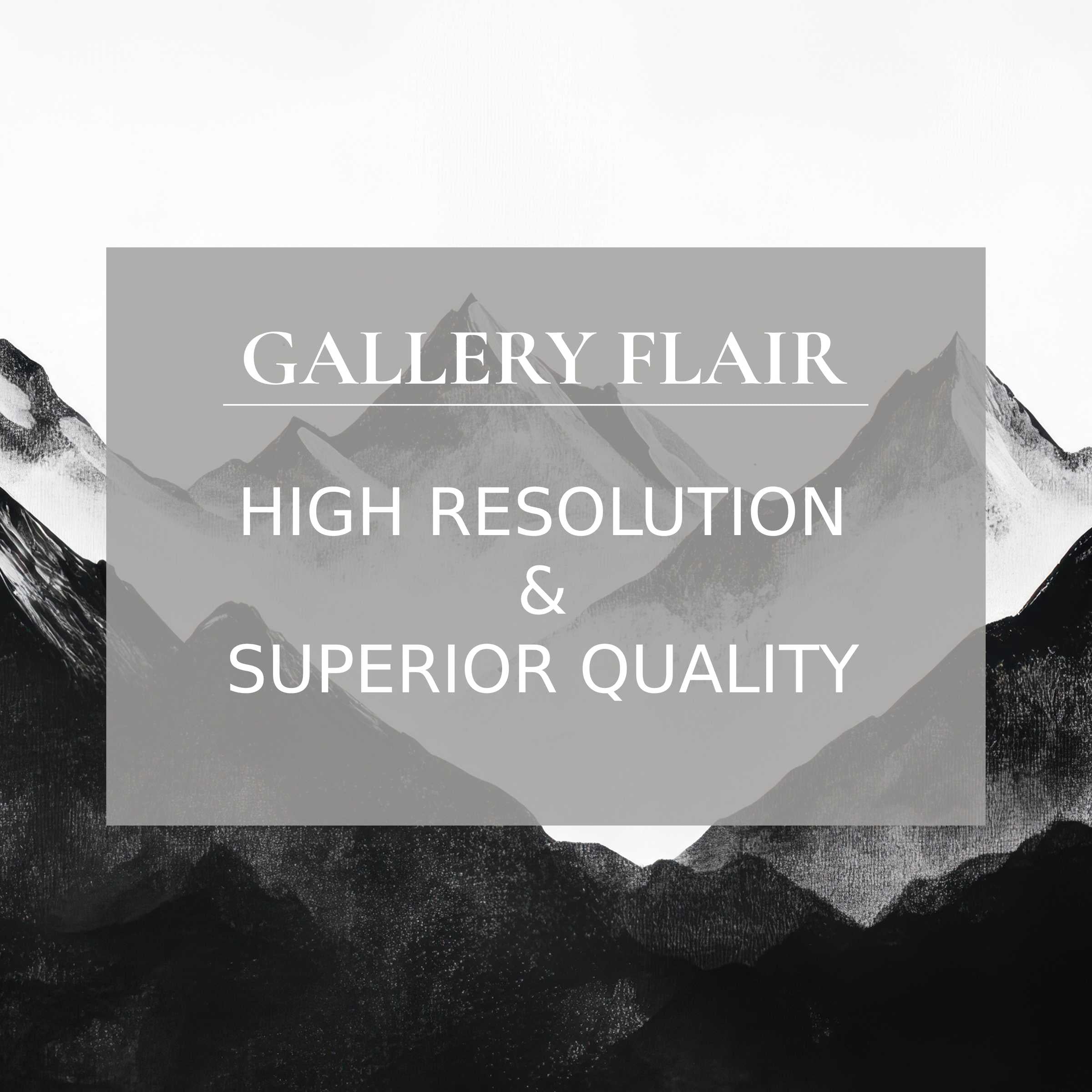 Black and white printable art featuring serene mountain silhouettes with refined detail that elevates modern interior ambiance