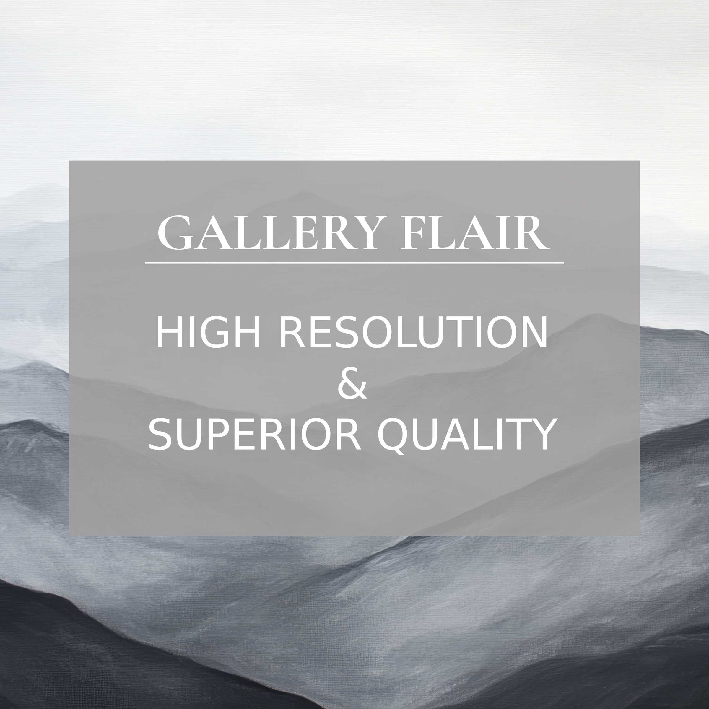 Elegant grayscale mountain landscape with subtle texture, exemplifying a neutral Frame TV picture in high resolution