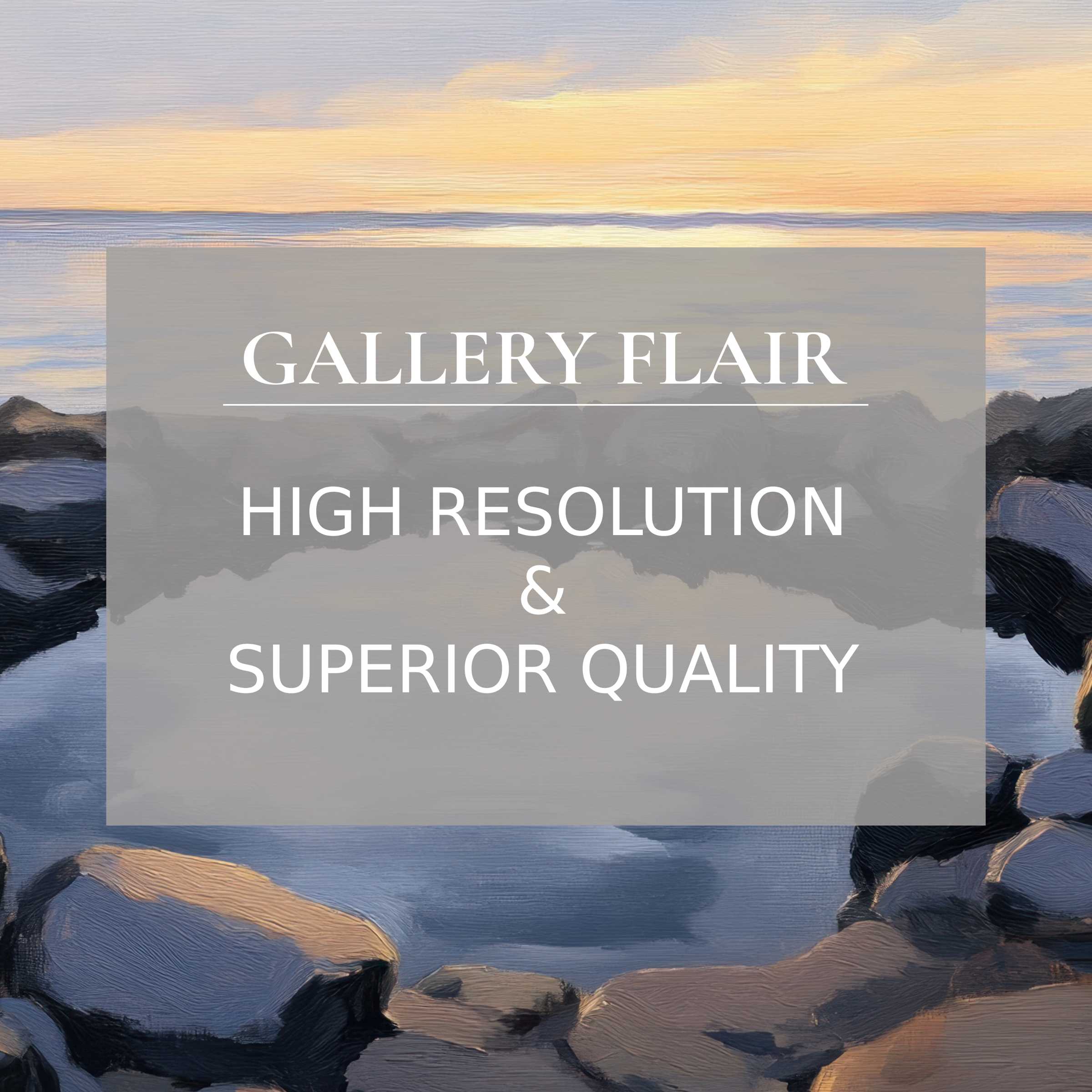 Elegant coastal Frame TV picture showcasing serene sunset hues and sharp, high-resolution clarity for refined decor