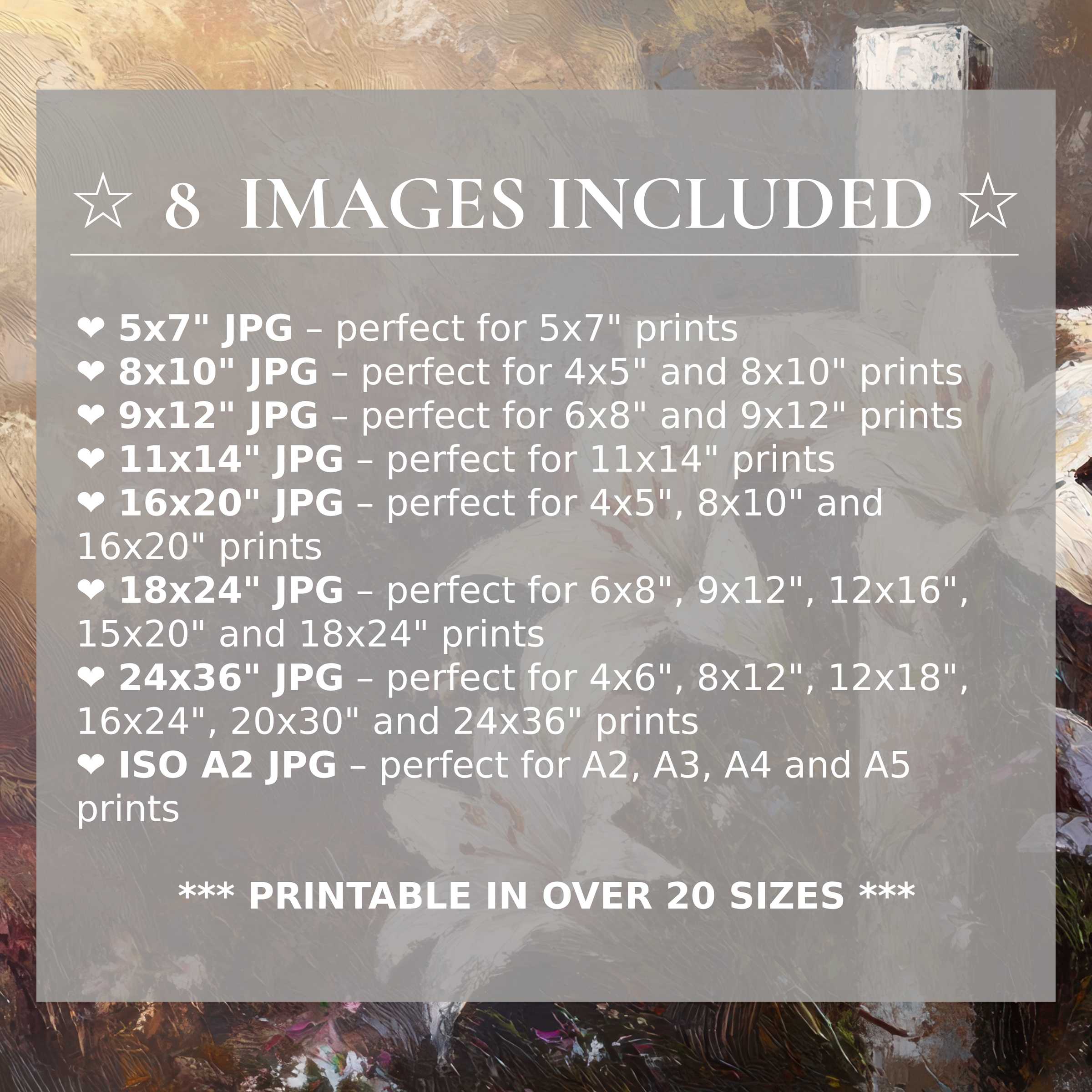 Easter digital print radiates serene creams and soft pastels, included in 8 high-quality sizes to elevate modern interiors with timeless, versatile style