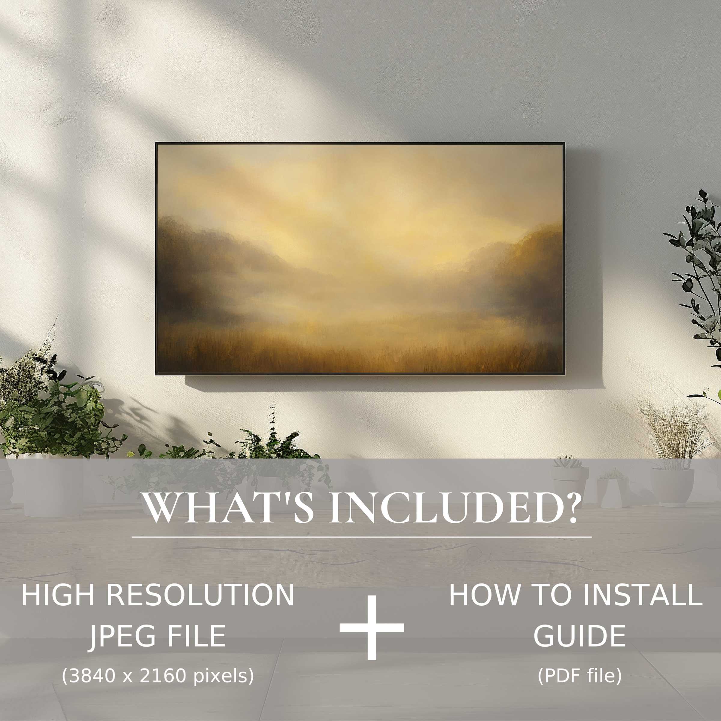 Elegant fall digital TV art download enhances your living space with easy digital use for a stylish, modern ambiance