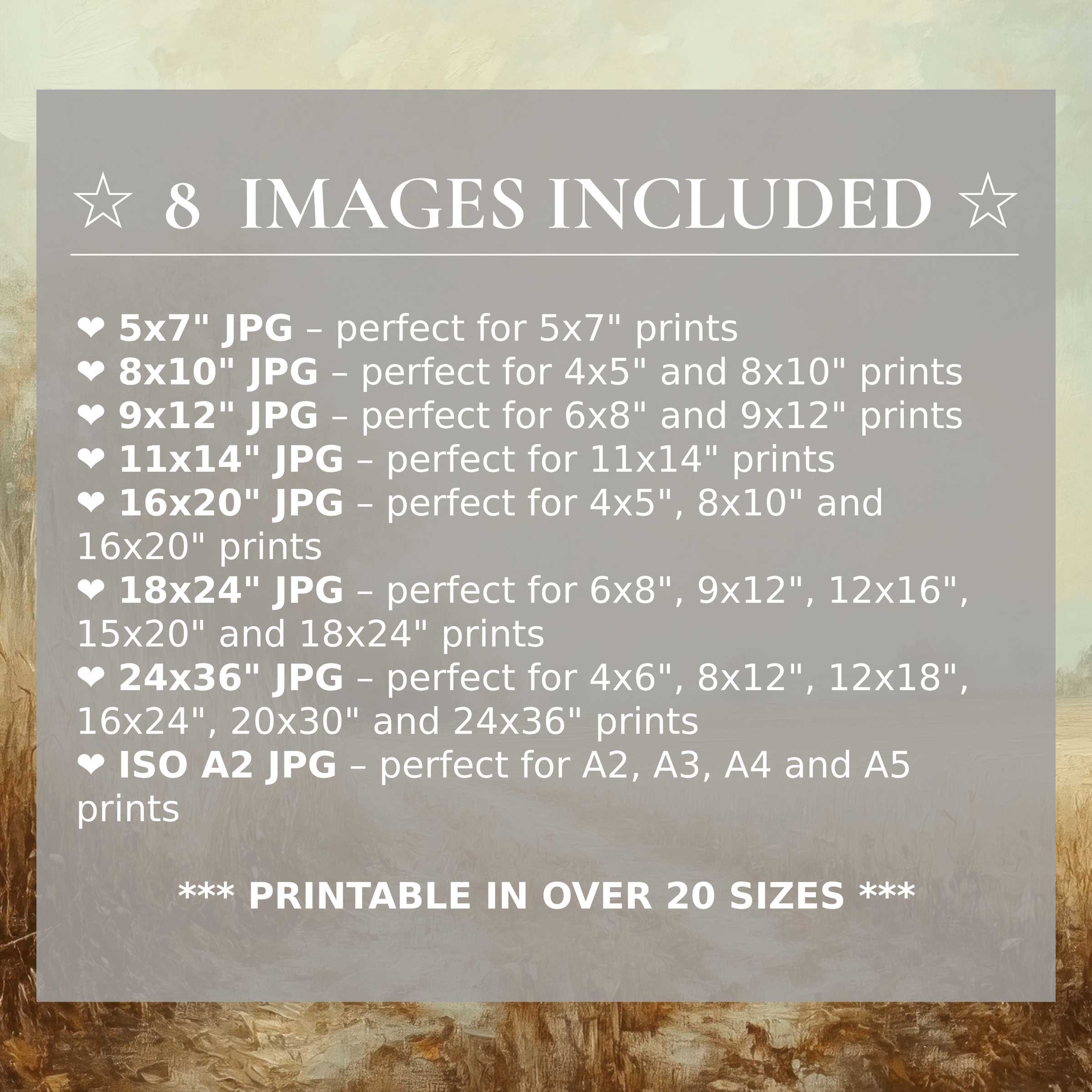 Radiant fall digital print in warm golds and soft greens, elevating modern interiors with 8 high-res sizes included