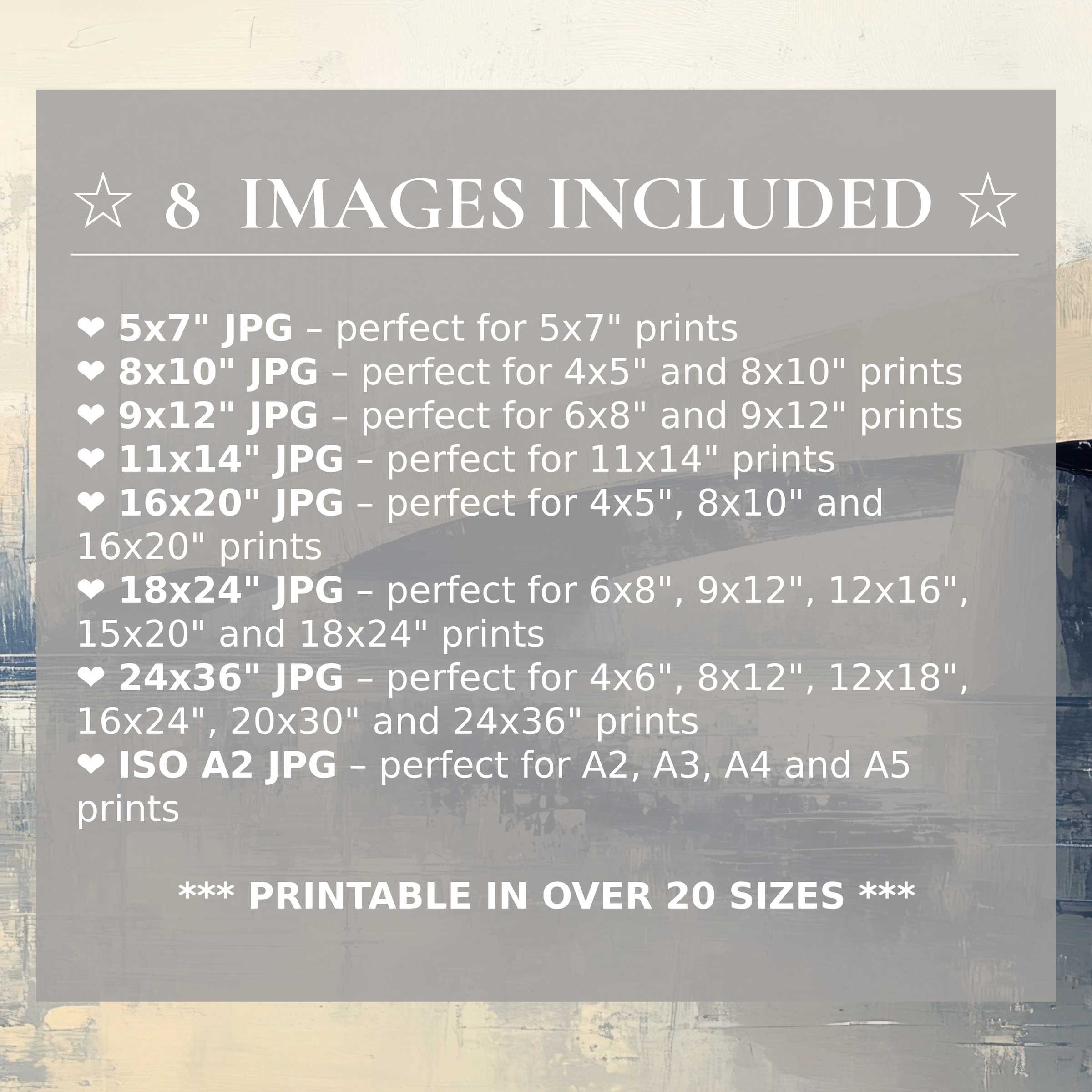 Urban digital print in calming blues and warm neutrals, delivered in 8 high-quality sizes to elevate modern interiors with versatile style