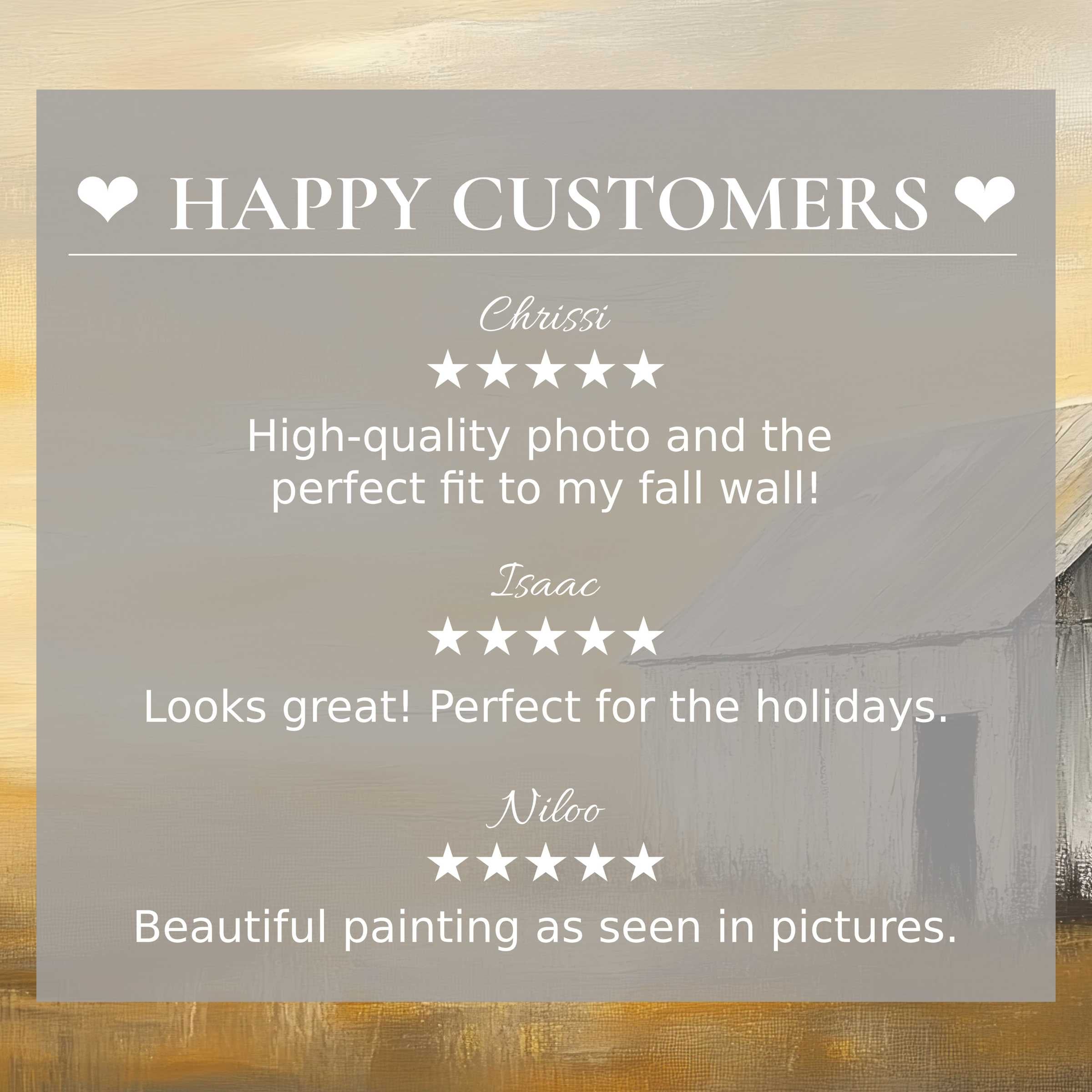 Refined layout with abstract sunset tones and happy customer reviews, highlighting summer art for Frame TV's elegant appeal
