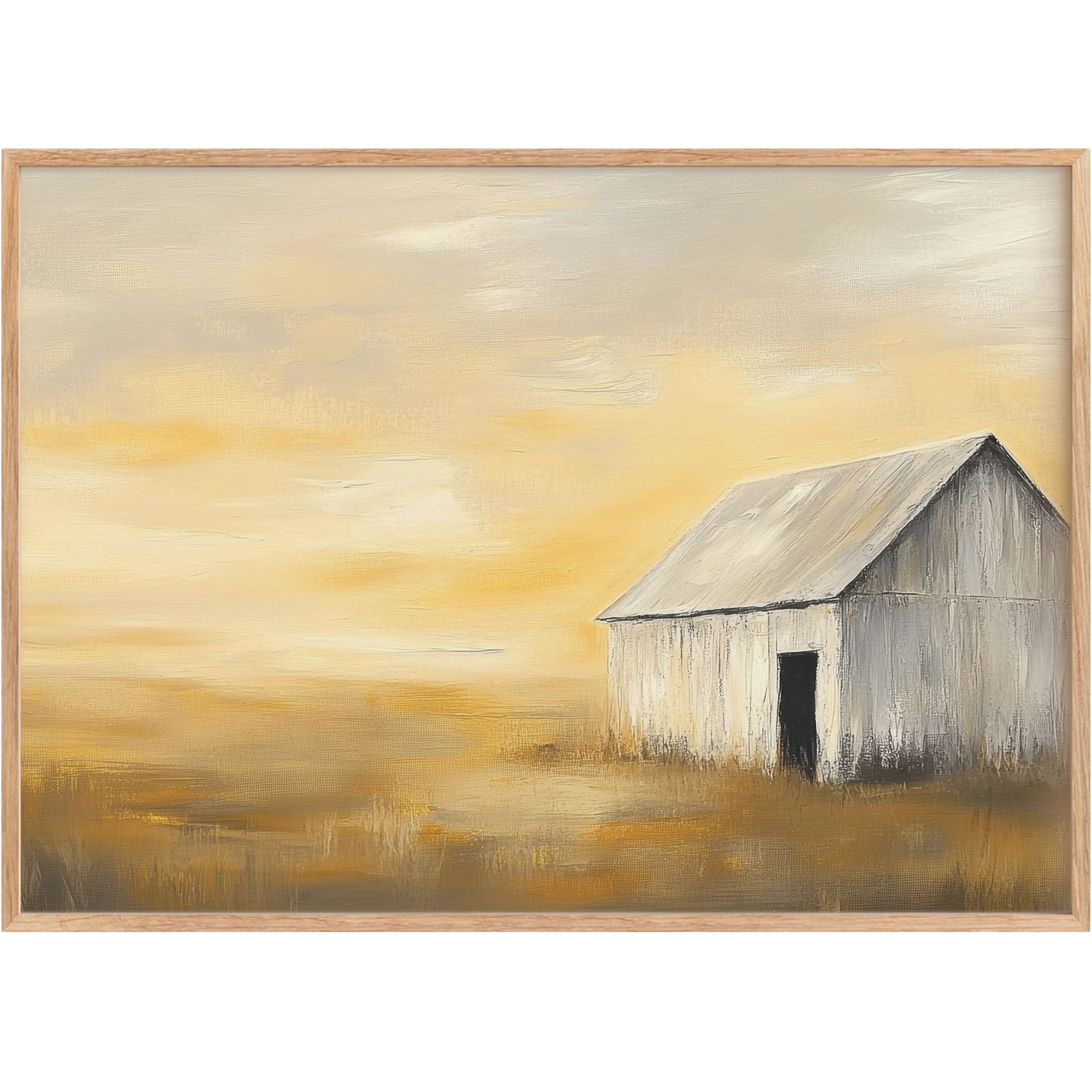 Summer printable wall art radiates warmth with soft golds and muted greys, evoking serene, sunlit tranquility in any stylish space