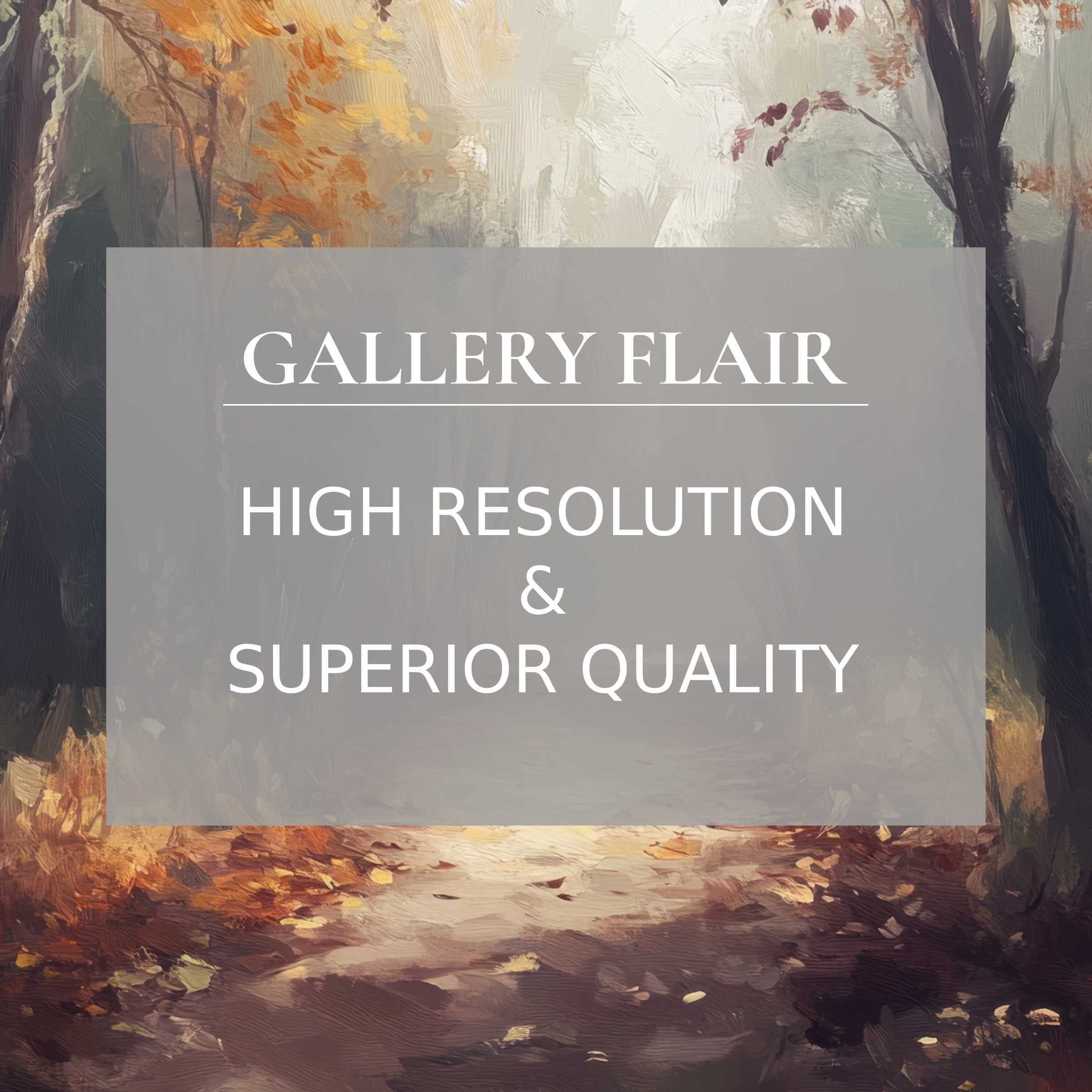 Dreamlike autumn forest landscape printable art, radiating a calming mood with rich textures and premium detail, perfect to elevate modern interiors
