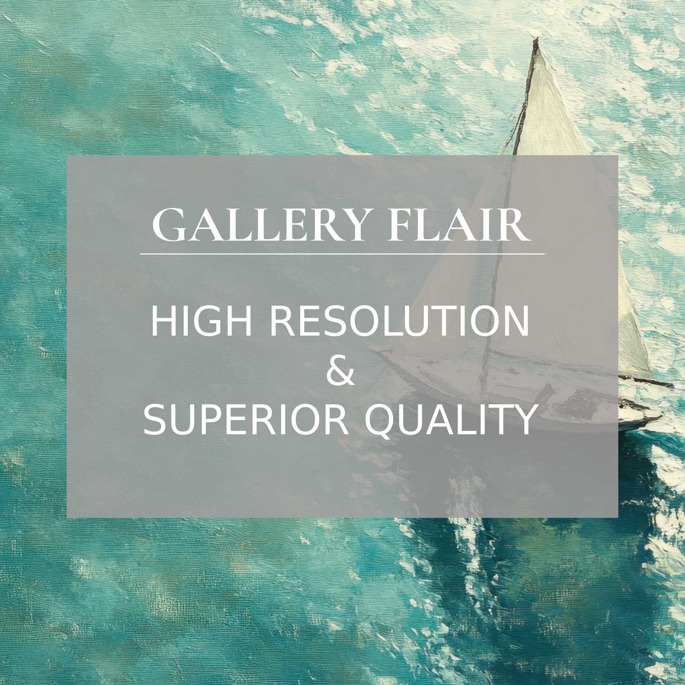 Summer printable art capturing a serene sailboat over textured turquoise waves, elevating modern interiors with radiant, gallery-quality detail