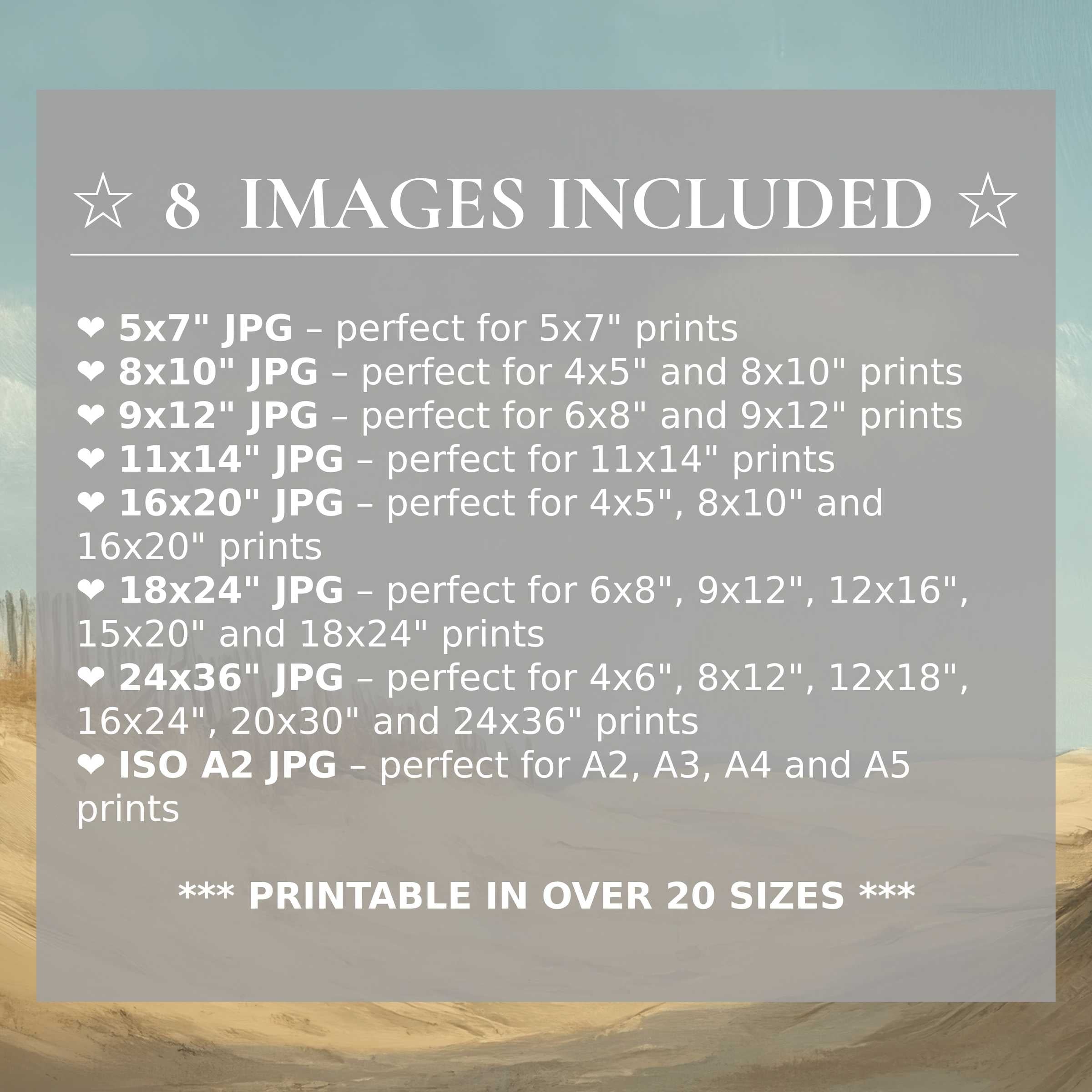 Radiant beach digital print in calming blues and soft sand tones, elevating modern interiors with 8 high-quality sizes included