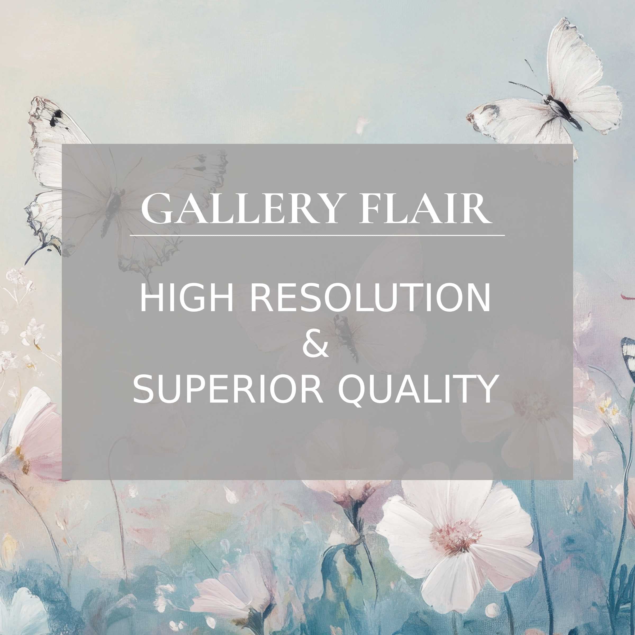 Elegant, high-resolution floral and butterfly nursery Frame TV picture with soft pastels and exquisite visual clarity