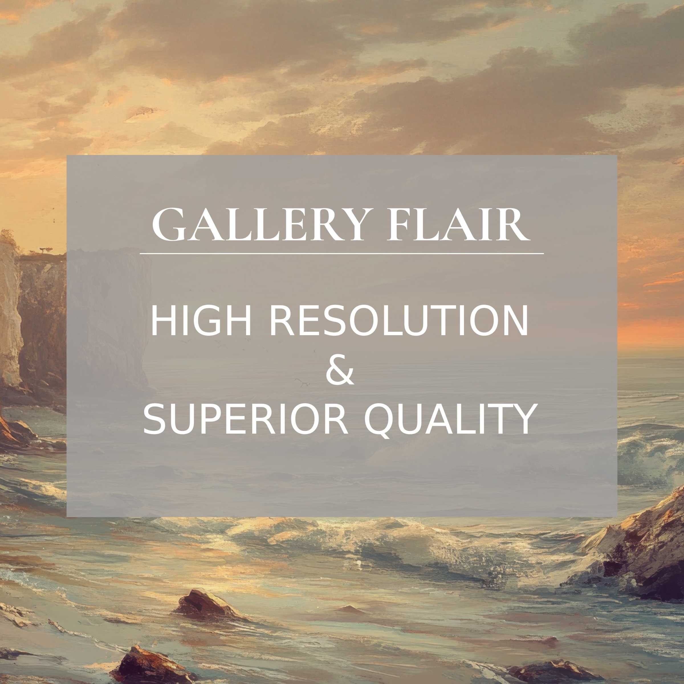 Calming landscape printable art capturing a radiant sunset over textured cliffs and waves, elevating modern interiors with refined, premium detail