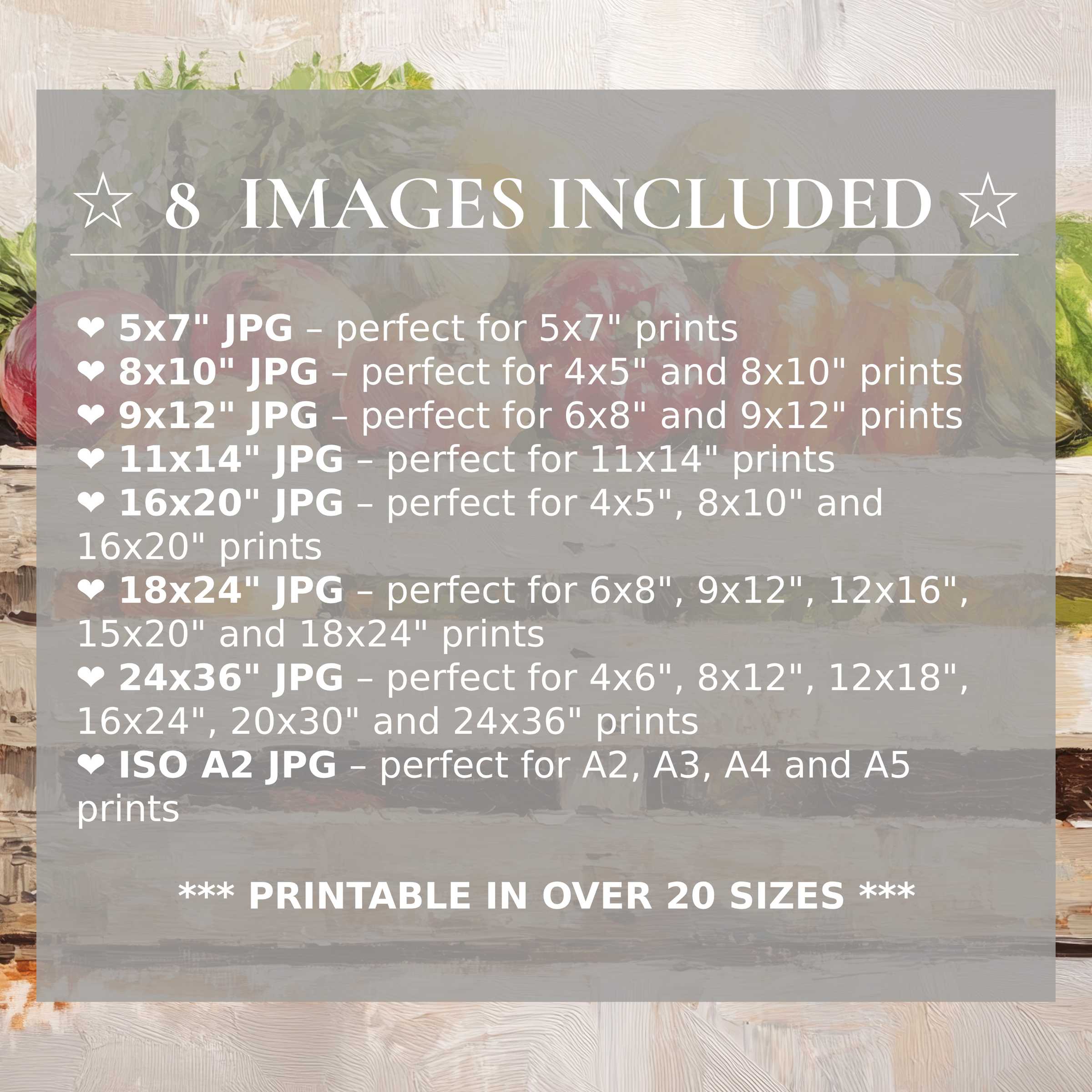 Farmhouse digital print with radiant reds, soft greens, and warm neutrals, offered in 8 premium sizes to enhance modern interiors with timeless elegance and versatile style