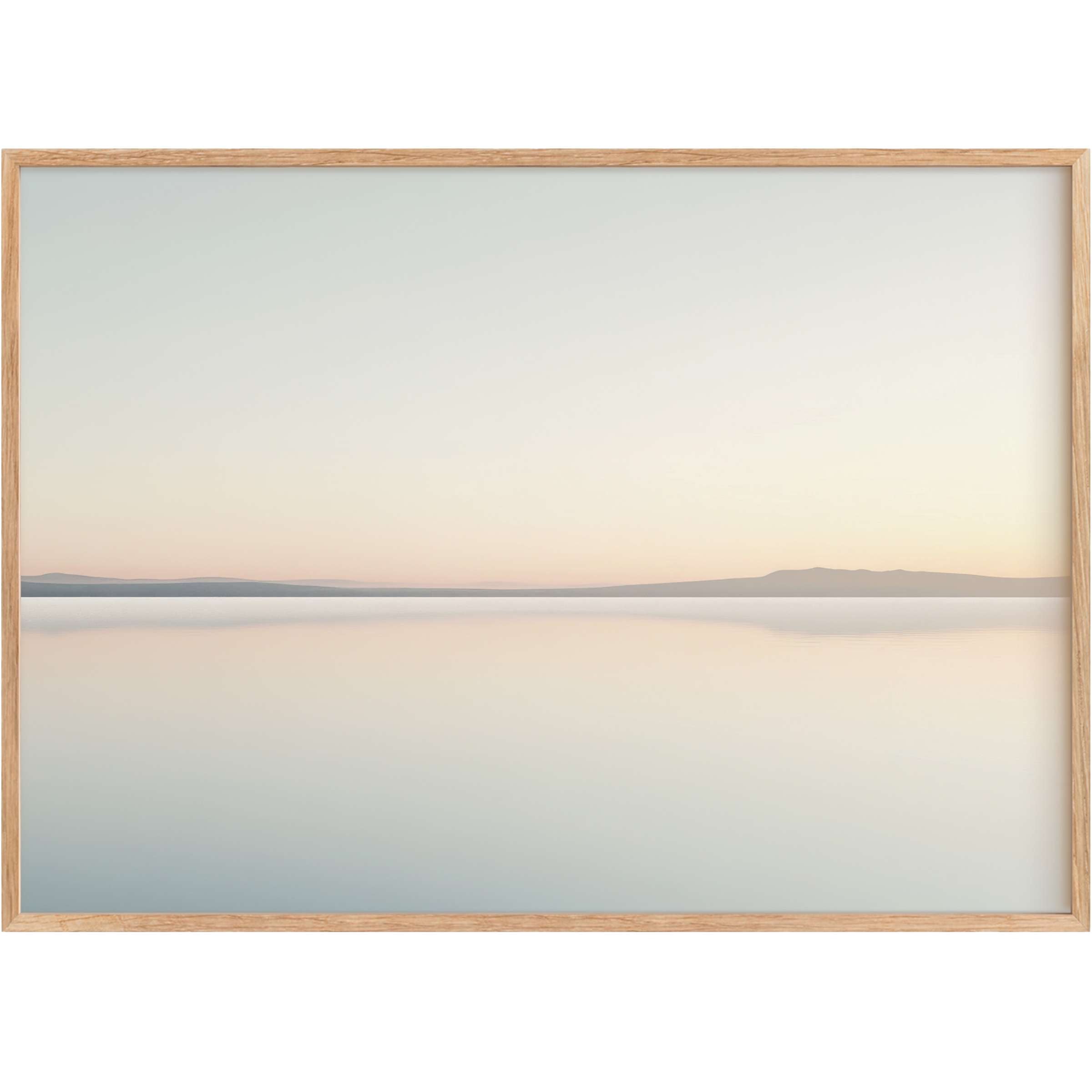 Serene neutral printable wall art capturing soft pastel hues and calm waters, elevating interiors with tranquil elegance and balance