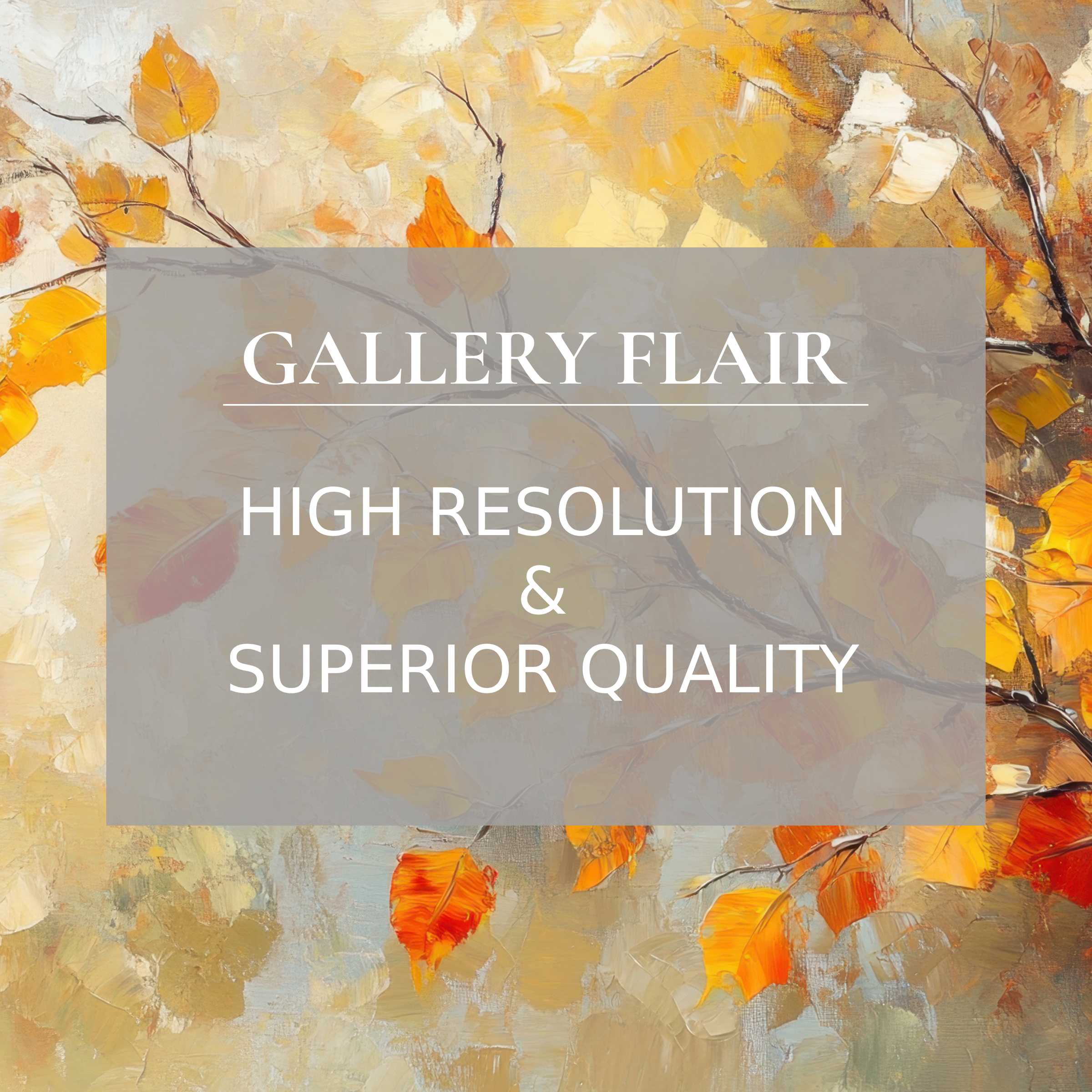 Radiant tree printable art with vivid autumn leaves, offering a calming, textured masterpiece to elevate modern interiors