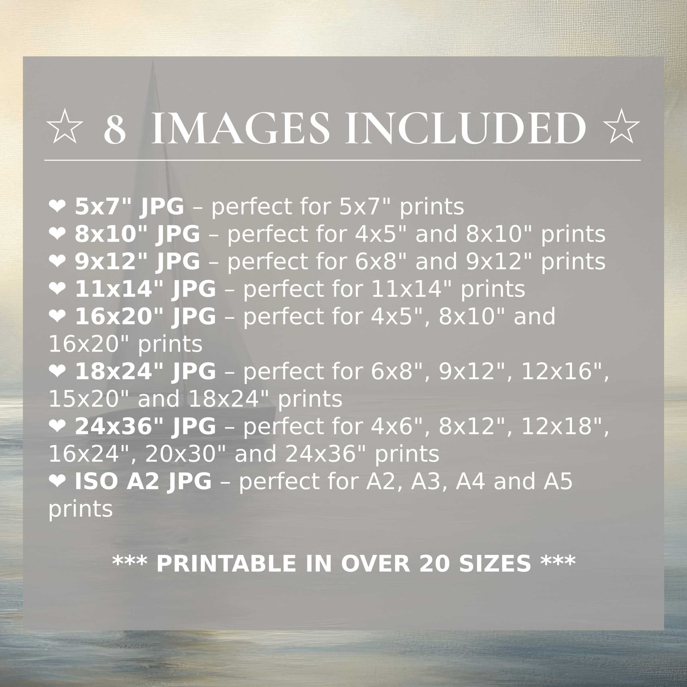 Coastal digital print in calming blues and soft neutrals, available in 8 high-quality sizes to enrich modern interiors with timeless style and versatility