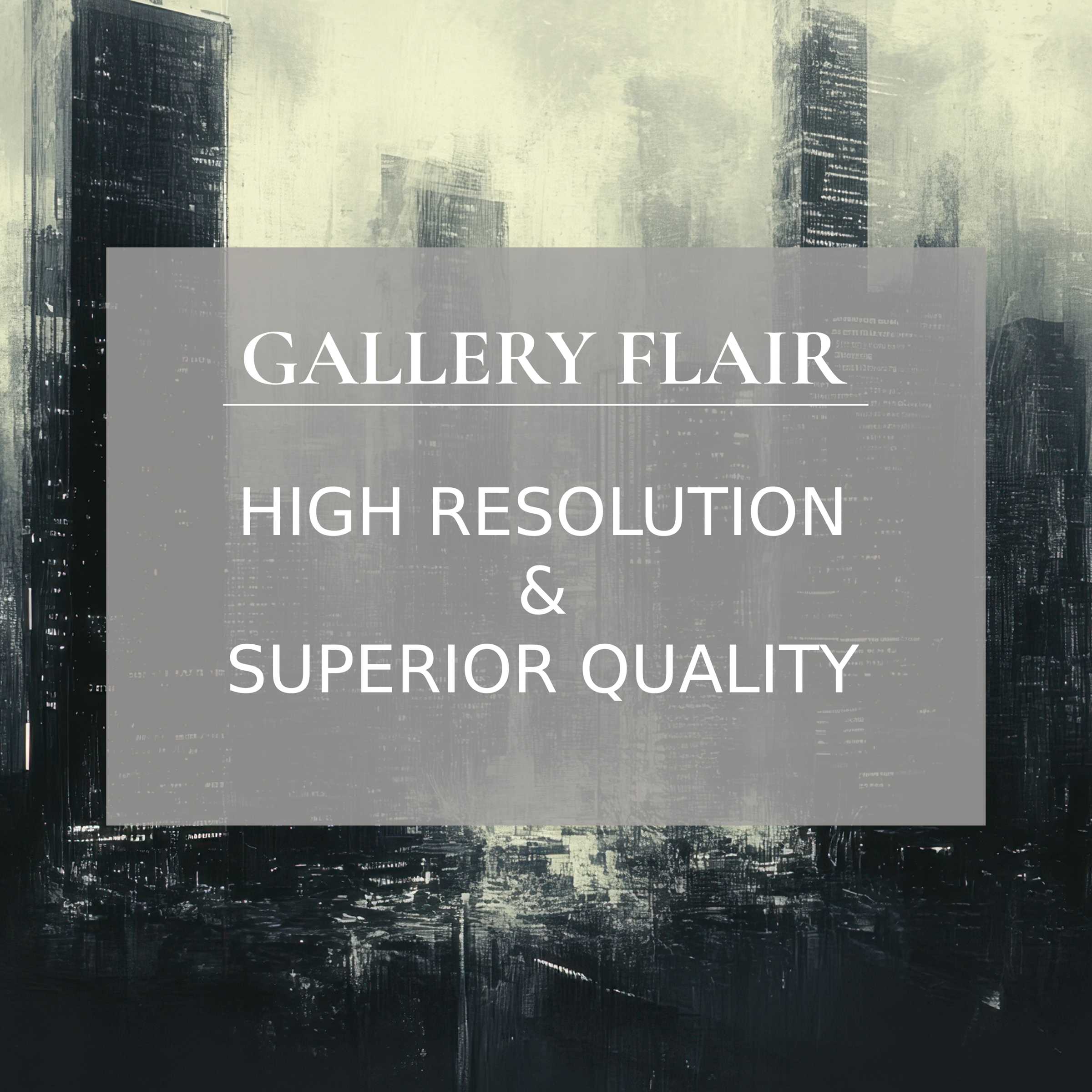 Elegant monochrome cityscape with refined brushstrokes and sharp detail in this urban Frame TV picture