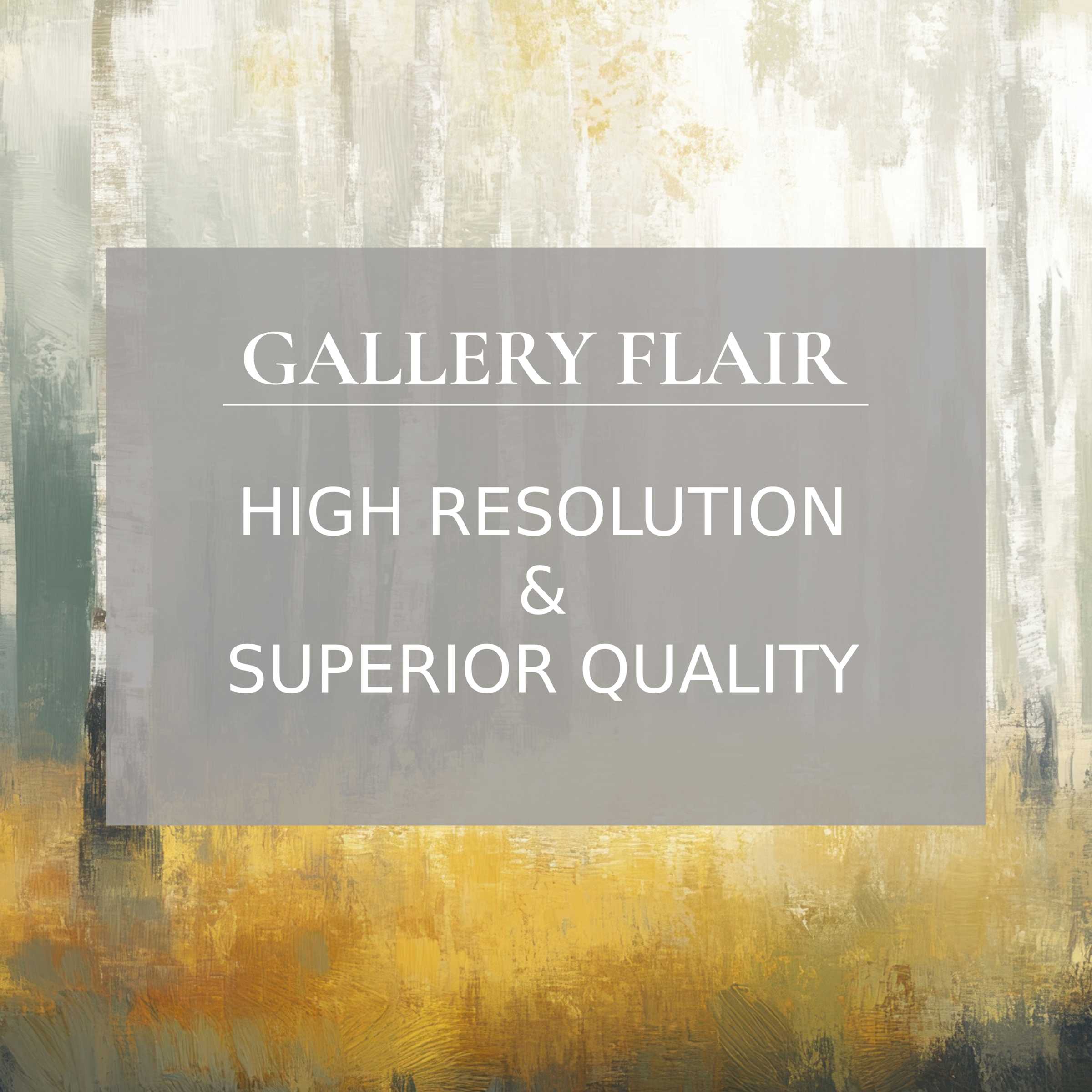 Elegant abstract art with warm gold and neutral tones, delivering crisp detail in a tree Frame TV picture